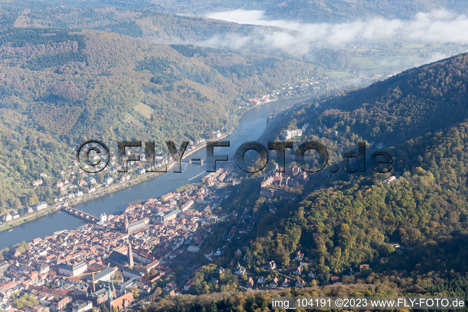 Vue aérienne de Quartier Kernaltstadt in Heidelberg dans le département Bade-Wurtemberg, Allemagne