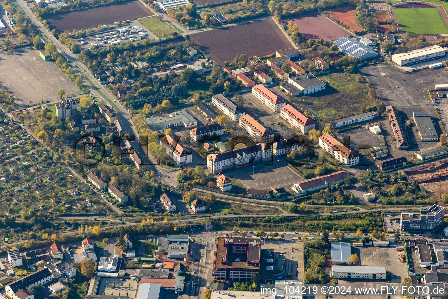 Vue aérienne de Parc d'innovation à le quartier Am Kirchheimer Weg in Heidelberg dans le département Bade-Wurtemberg, Allemagne