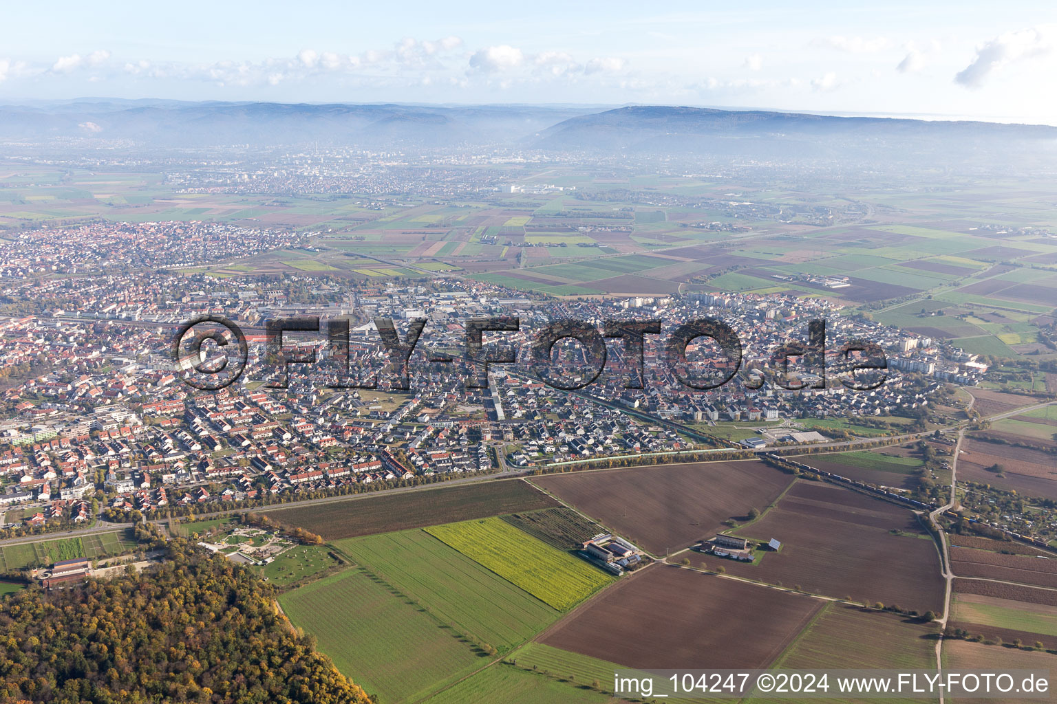 Image drone de Schwetzingen dans le département Bade-Wurtemberg, Allemagne