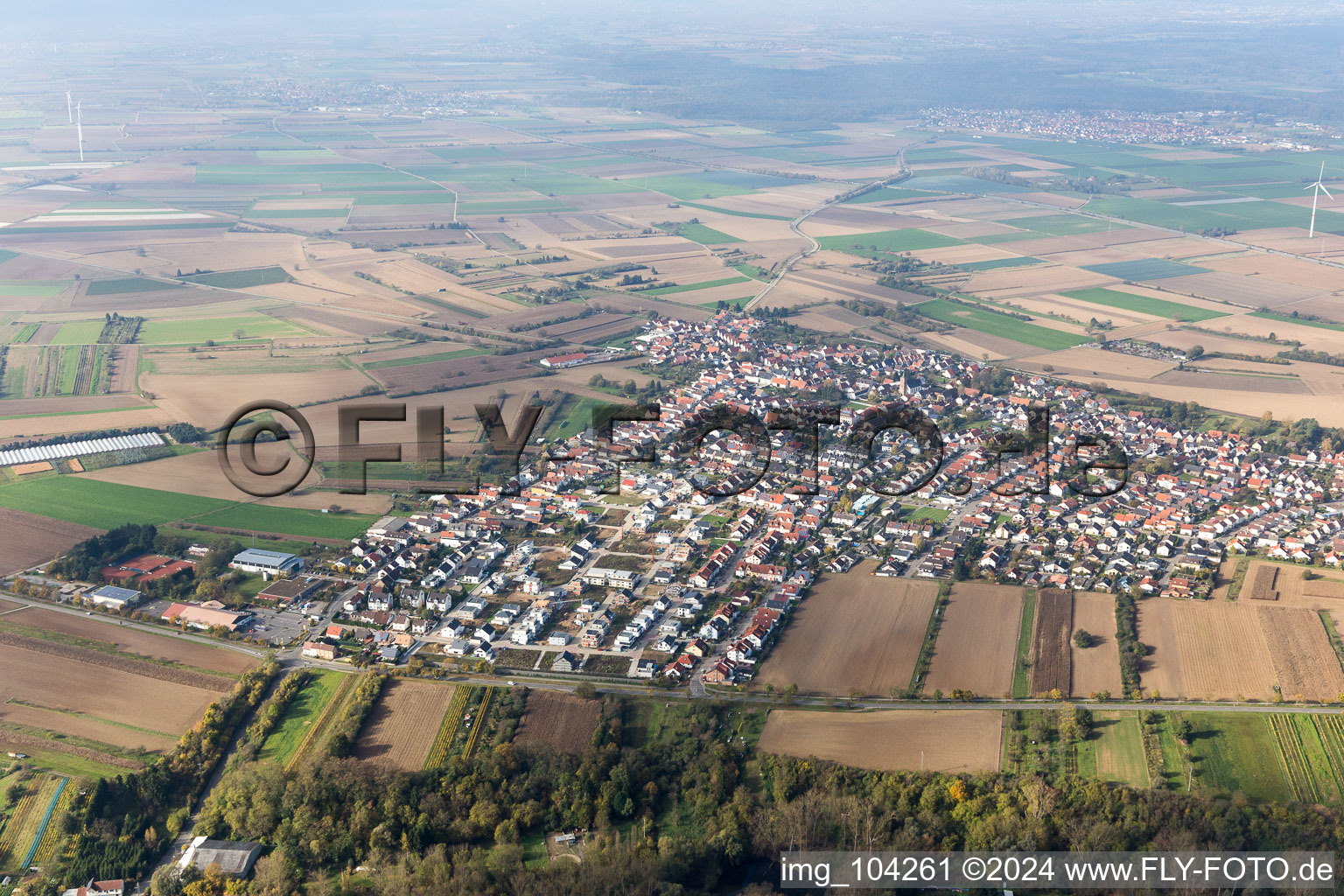 Quartier Heiligenstein in Römerberg dans le département Rhénanie-Palatinat, Allemagne hors des airs