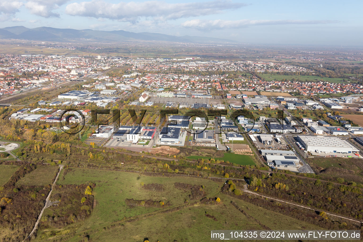 Landau in der Pfalz dans le département Rhénanie-Palatinat, Allemagne d'en haut