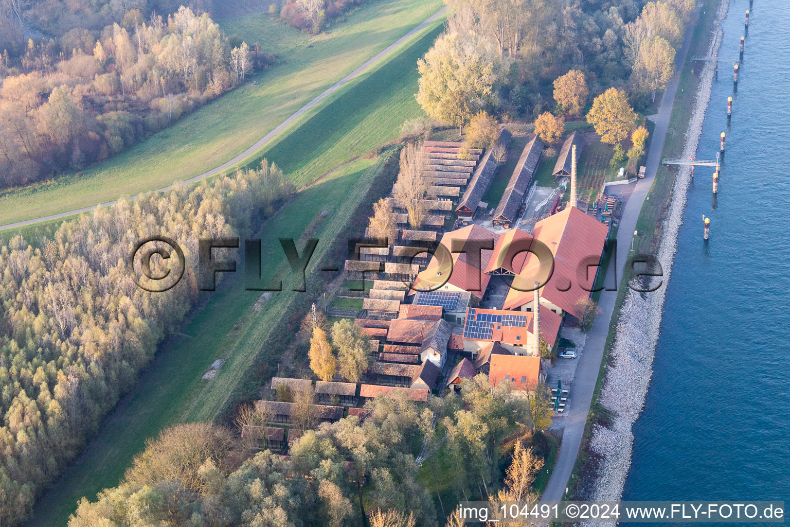 Image drone de Germersheim dans le département Rhénanie-Palatinat, Allemagne