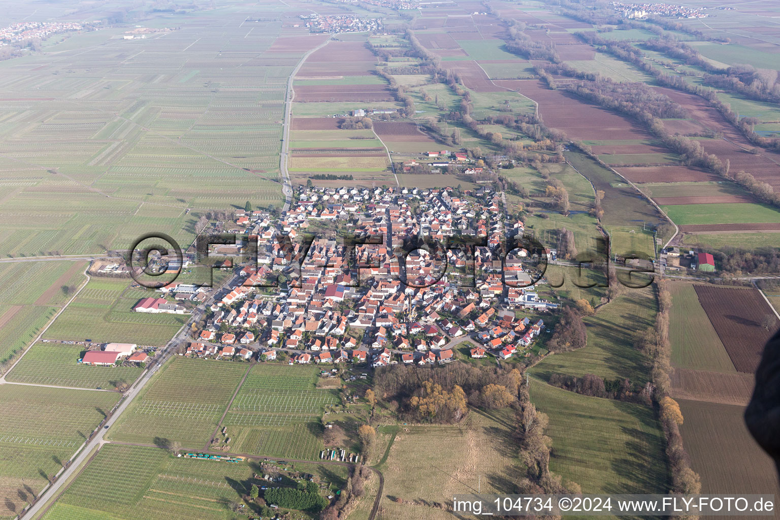 Image drone de Venningen dans le département Rhénanie-Palatinat, Allemagne