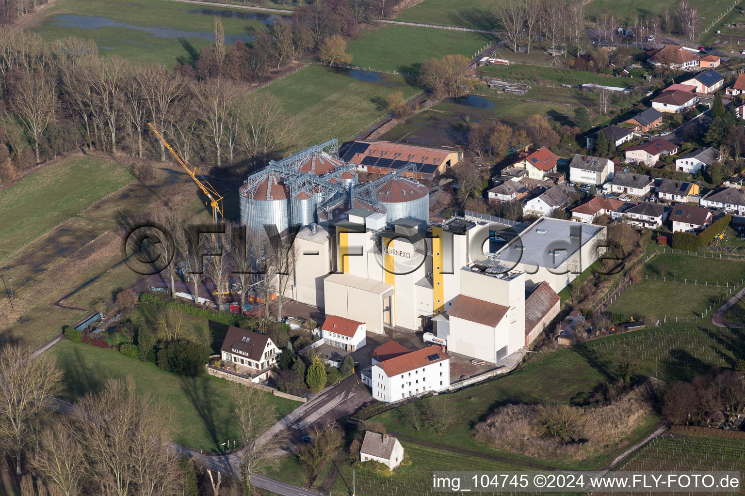 Photographie aérienne de Freimersheim dans le département Rhénanie-Palatinat, Allemagne