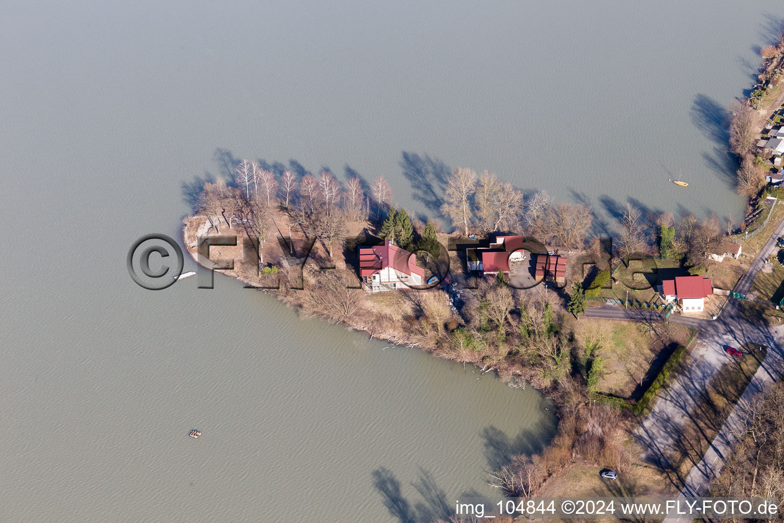 Enregistrement par drone de Seltz dans le département Bas Rhin, France