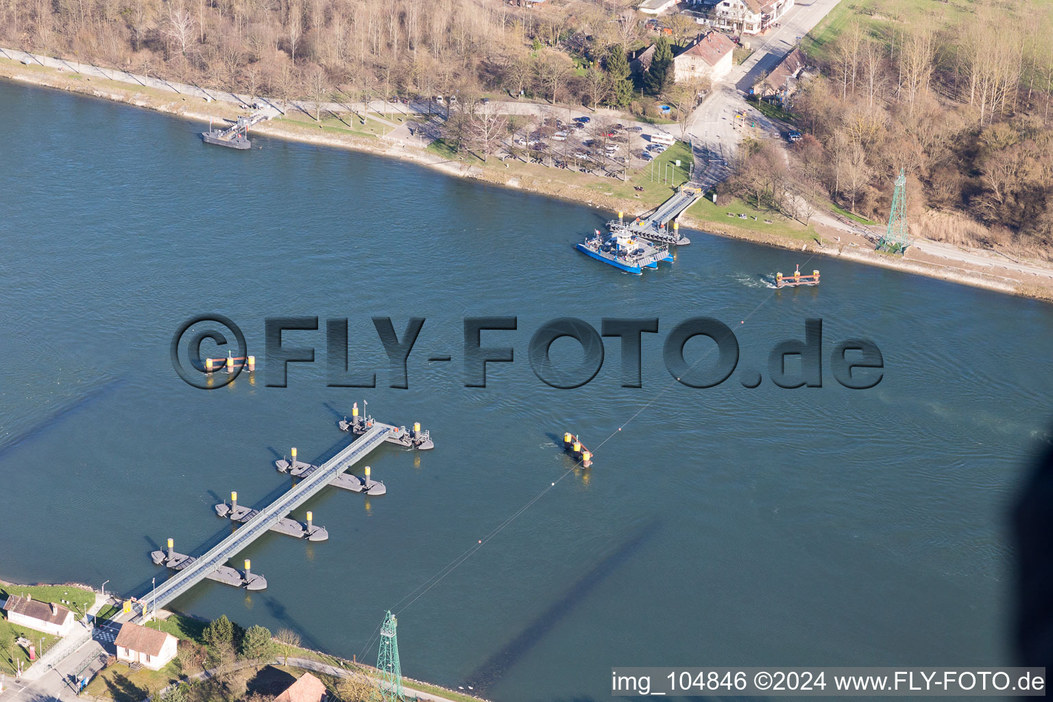 Seltz dans le département Bas Rhin, France du point de vue du drone