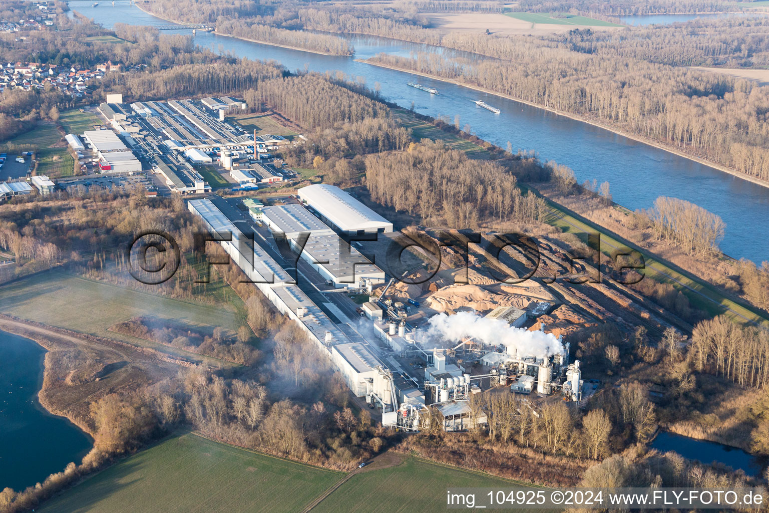 Photographie aérienne de Germersheim dans le département Rhénanie-Palatinat, Allemagne