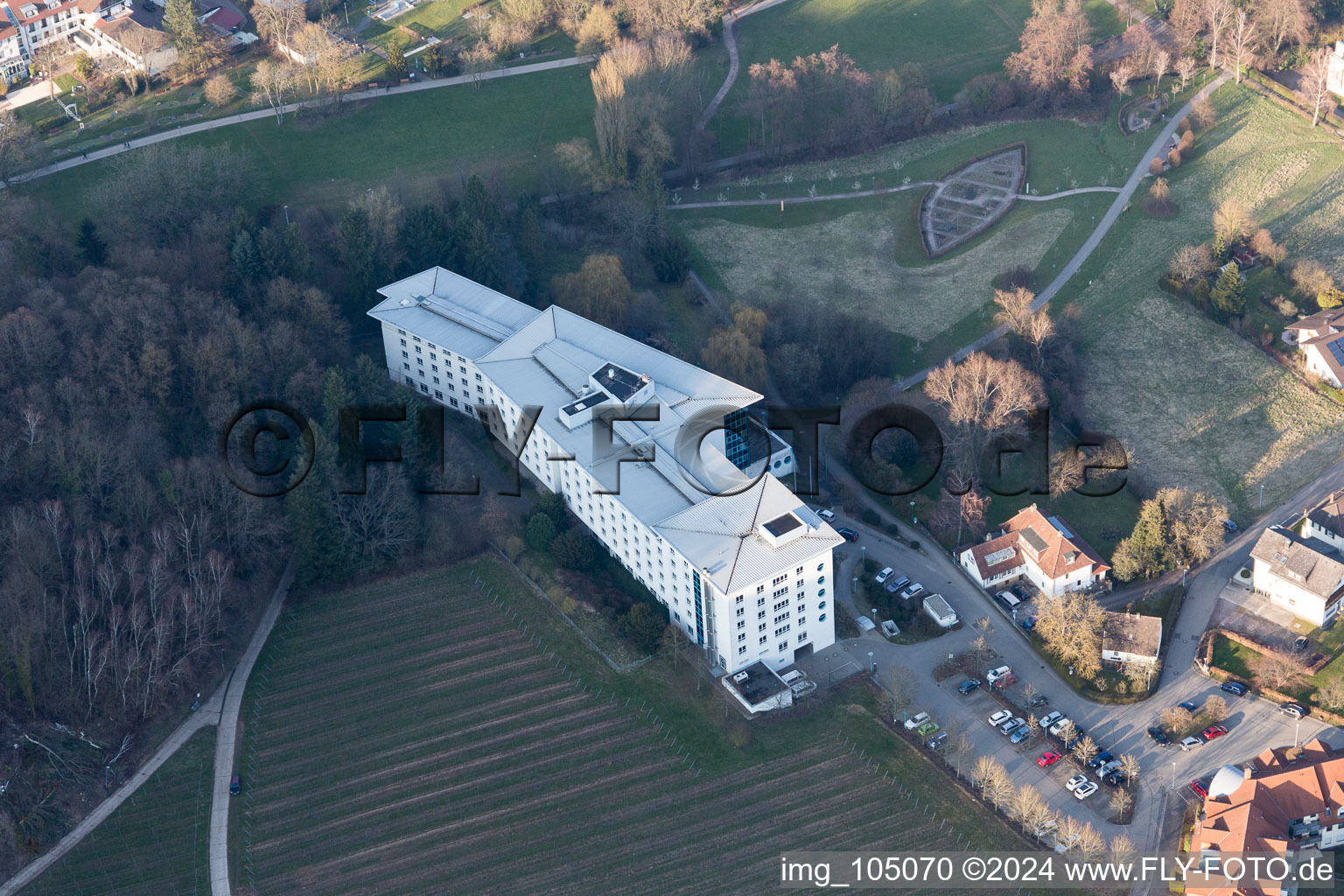 Vue aérienne de Clinique à Bad Bergzabern dans le département Rhénanie-Palatinat, Allemagne