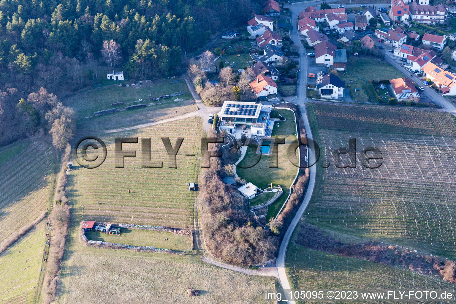 Quartier Gleiszellen in Gleiszellen-Gleishorbach dans le département Rhénanie-Palatinat, Allemagne d'un drone