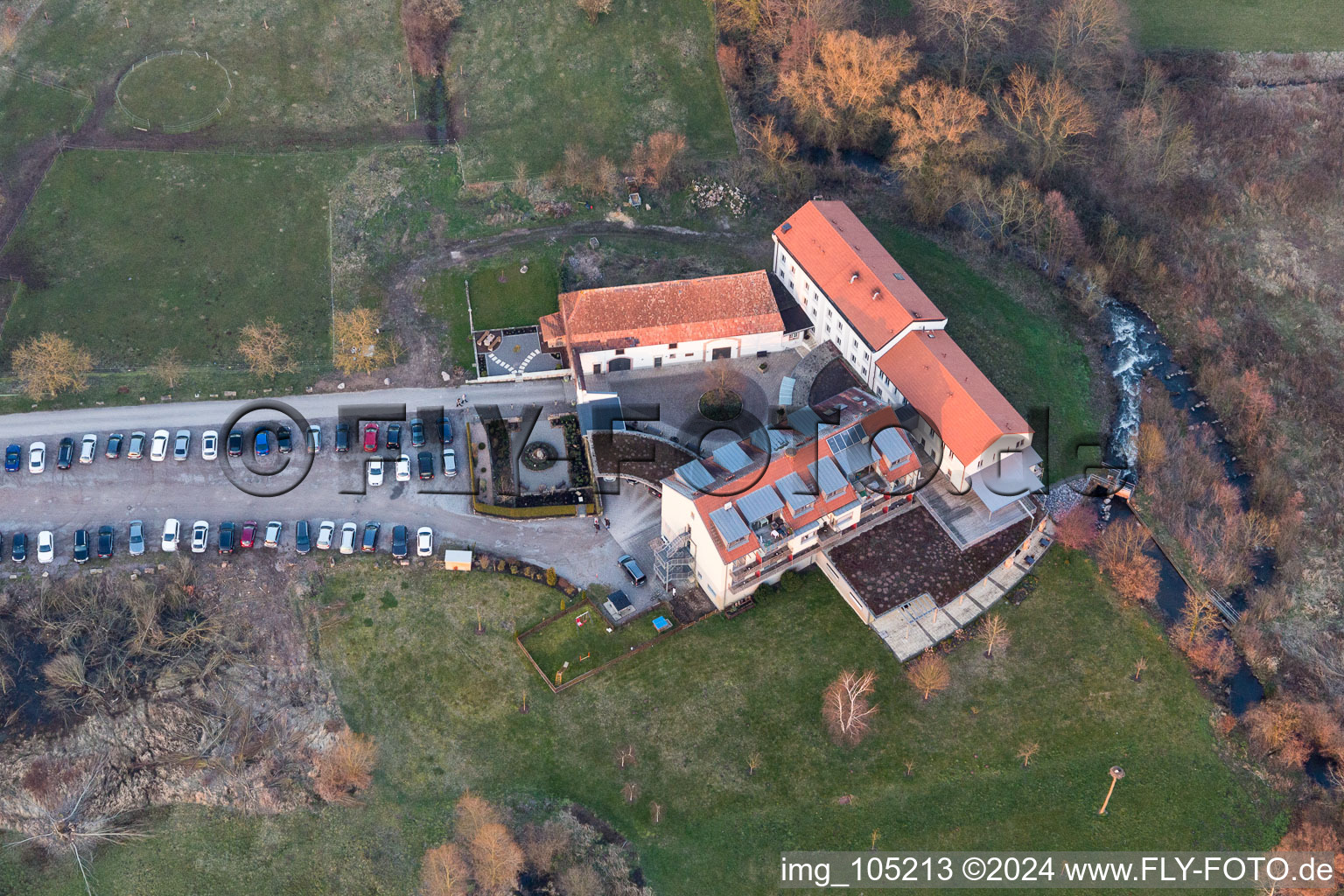 Photographie aérienne de Moulin de Zeiskam à Zeiskam dans le département Rhénanie-Palatinat, Allemagne