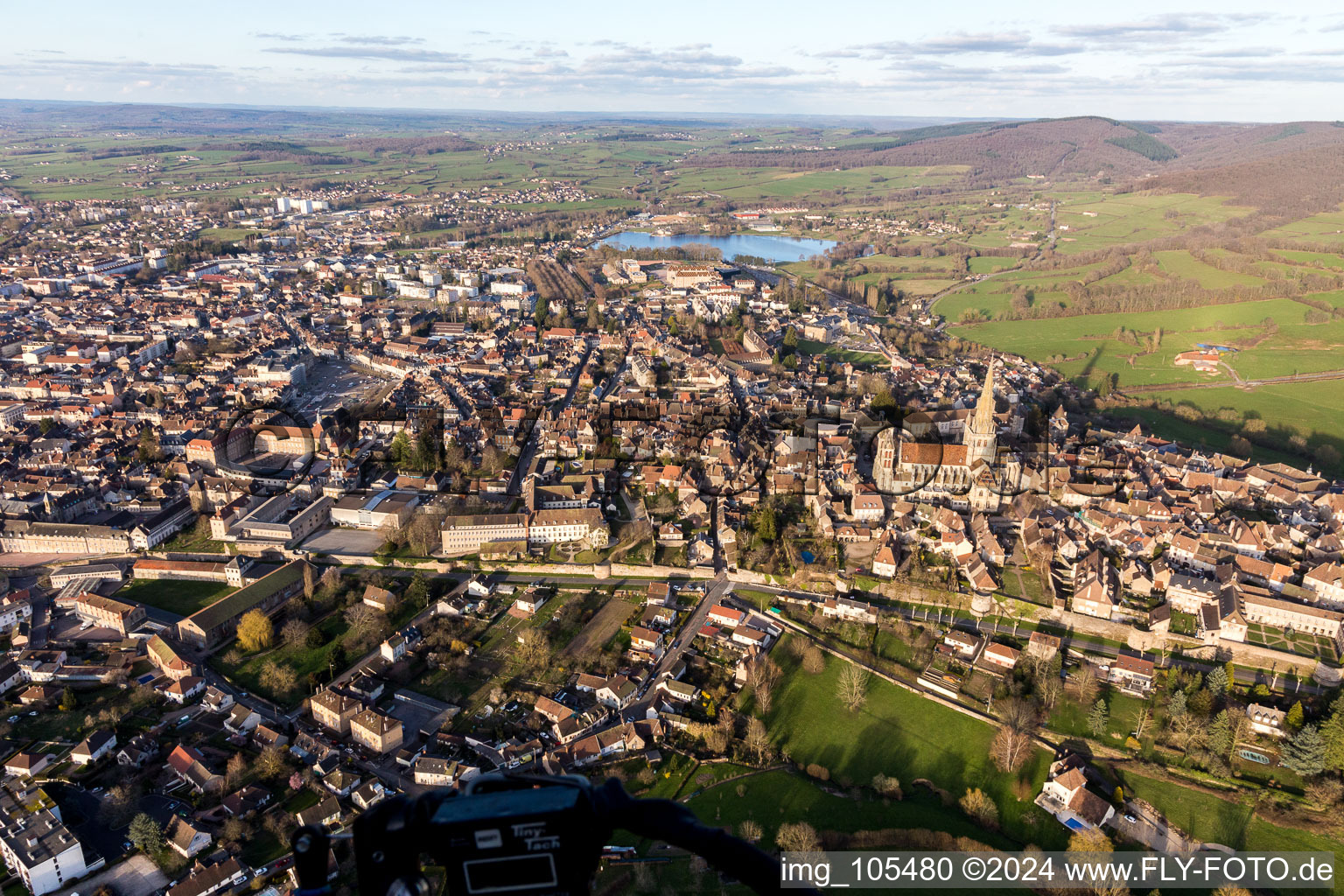 Photographie aérienne de (Bourgogne) à Autun dans le département Saône et Loire, France