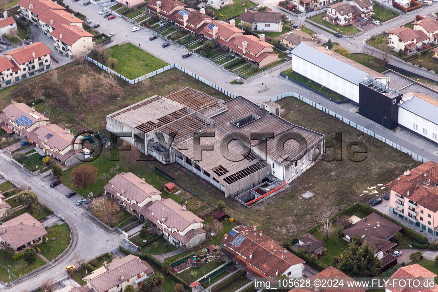 San Daniele del Friuli dans le département Udine, Italie vue du ciel