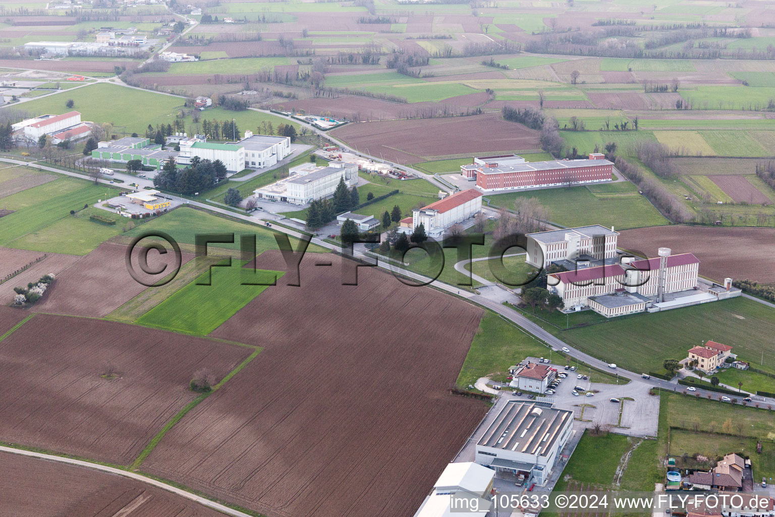 Image drone de San Daniele del Friuli dans le département Udine, Italie