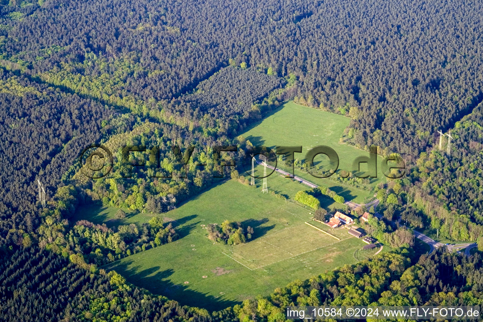 Langenberg dans le département Rhénanie-Palatinat, Allemagne d'en haut