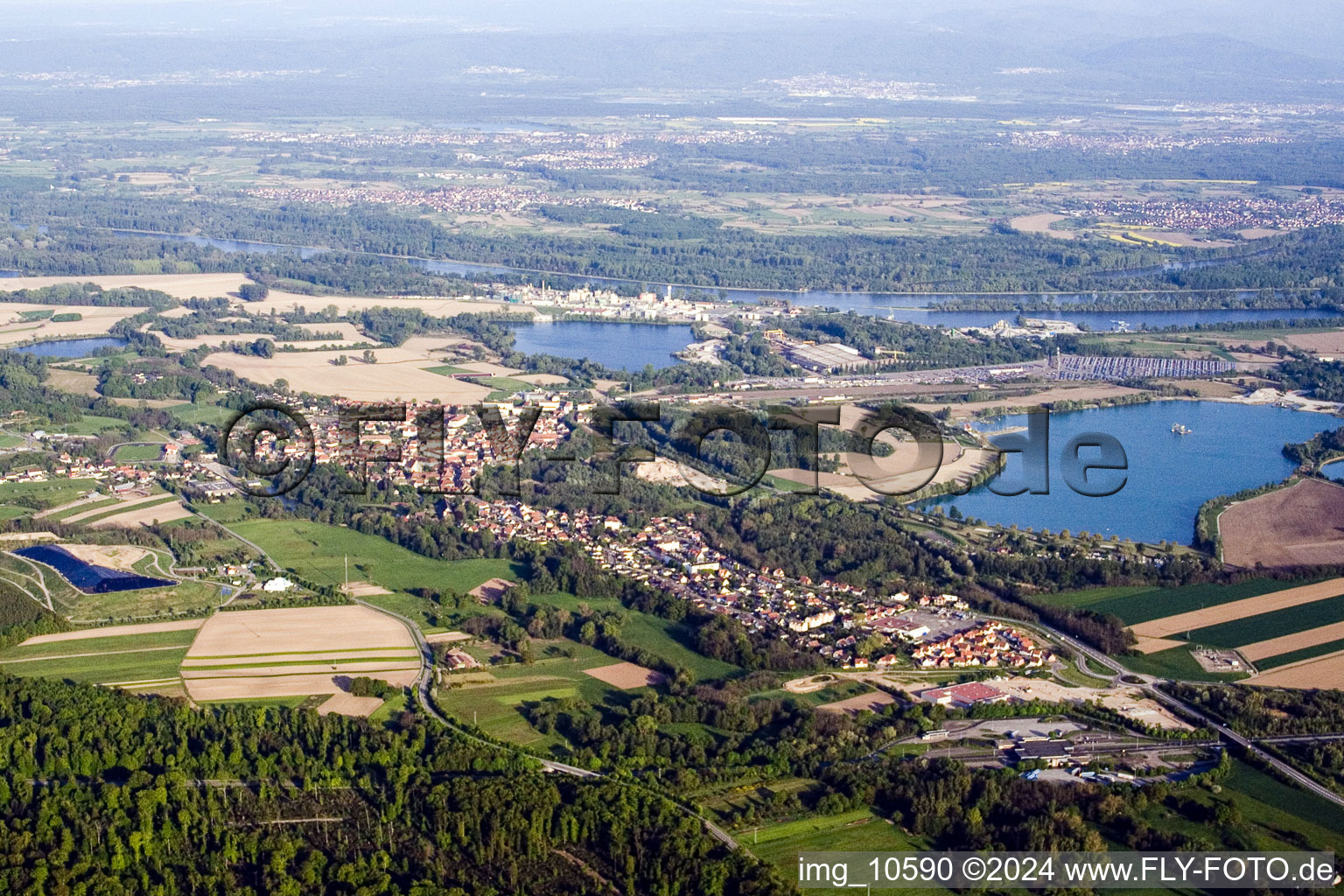 Scheibenhard dans le département Bas Rhin, France hors des airs