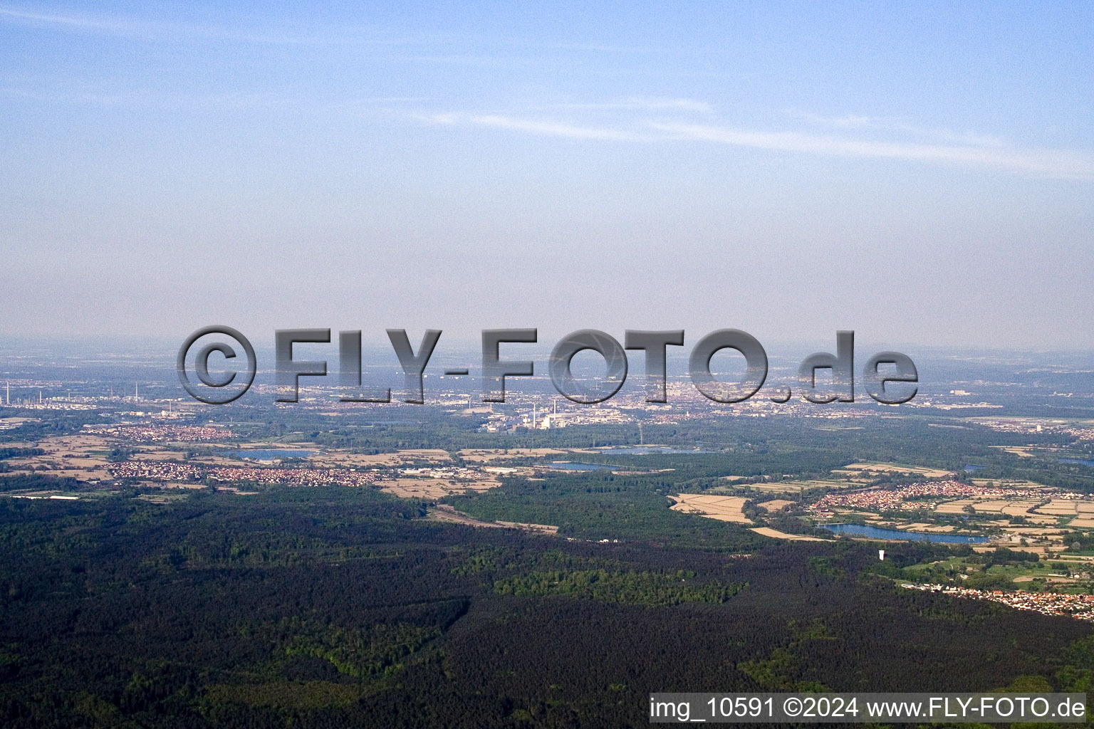 Scheibenhard dans le département Bas Rhin, France vue d'en haut