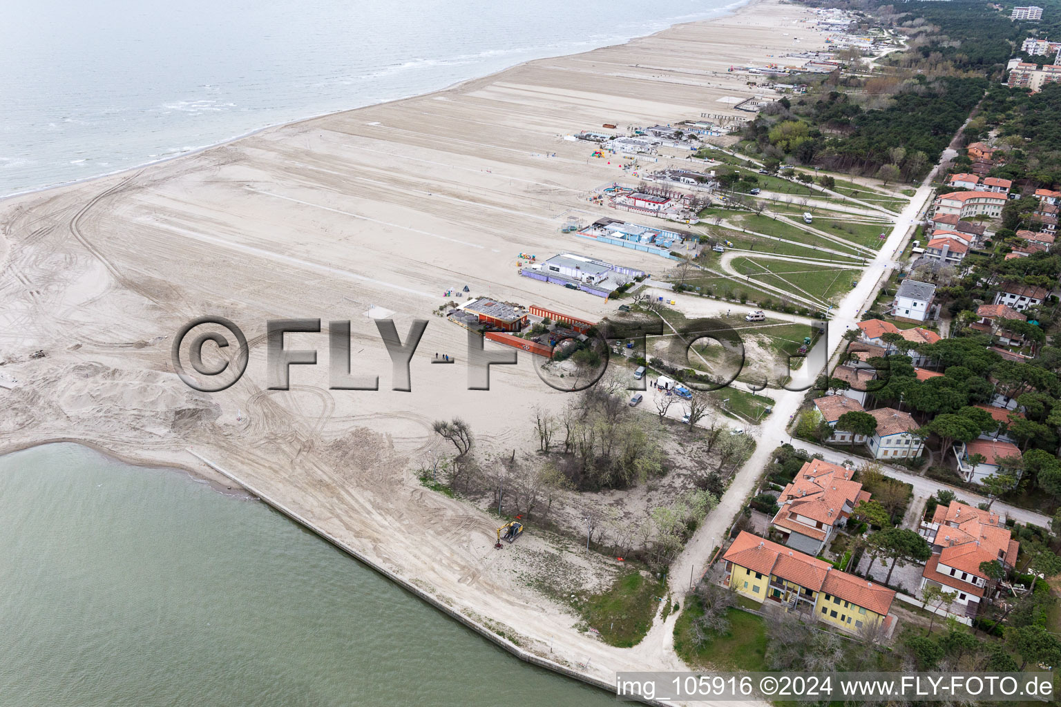 Image drone de Lido degli Estensi dans le département Émilie-Romagne, Italie