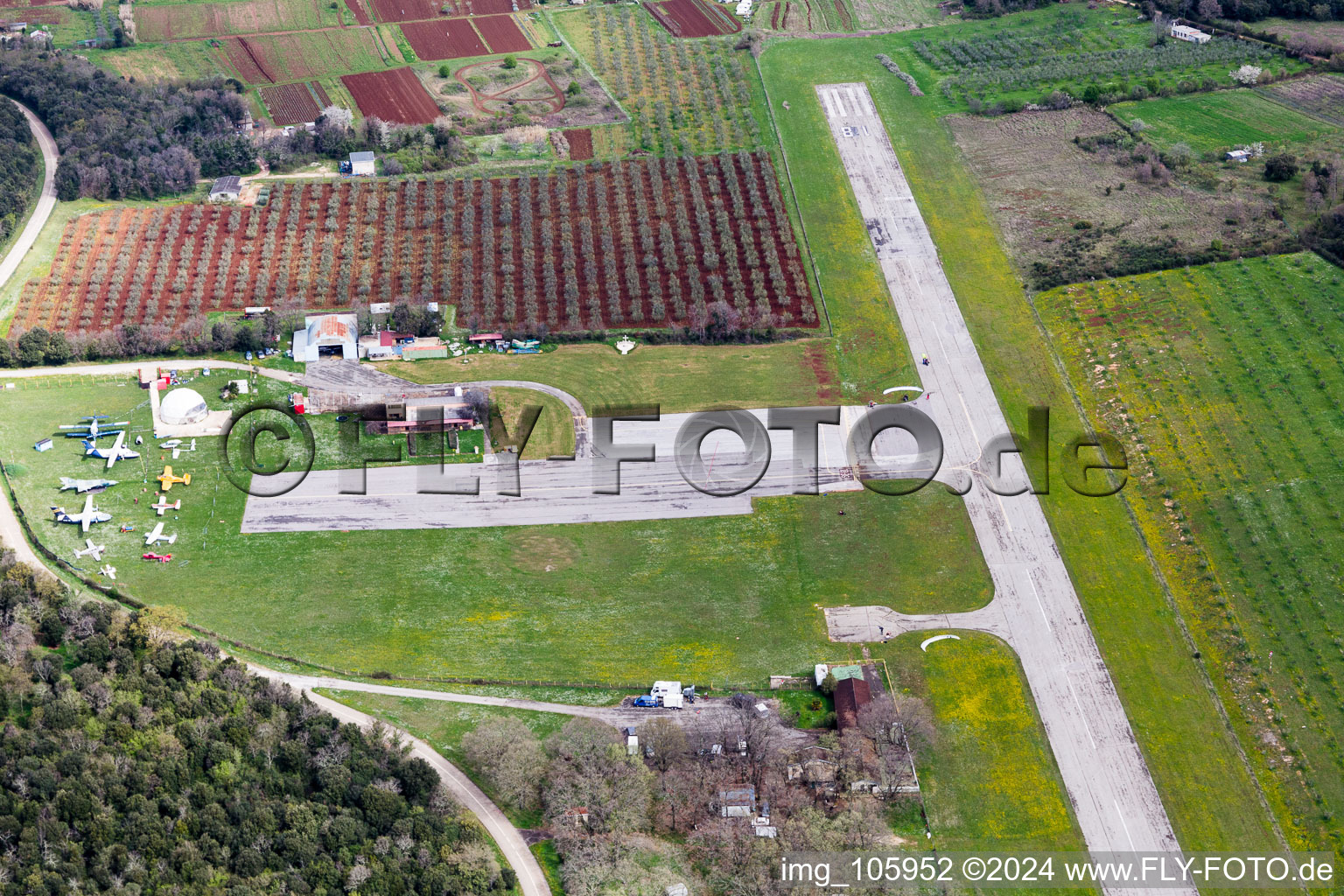 Image drone de Vrsar dans le département Gespanschaft Istrien, Croatie