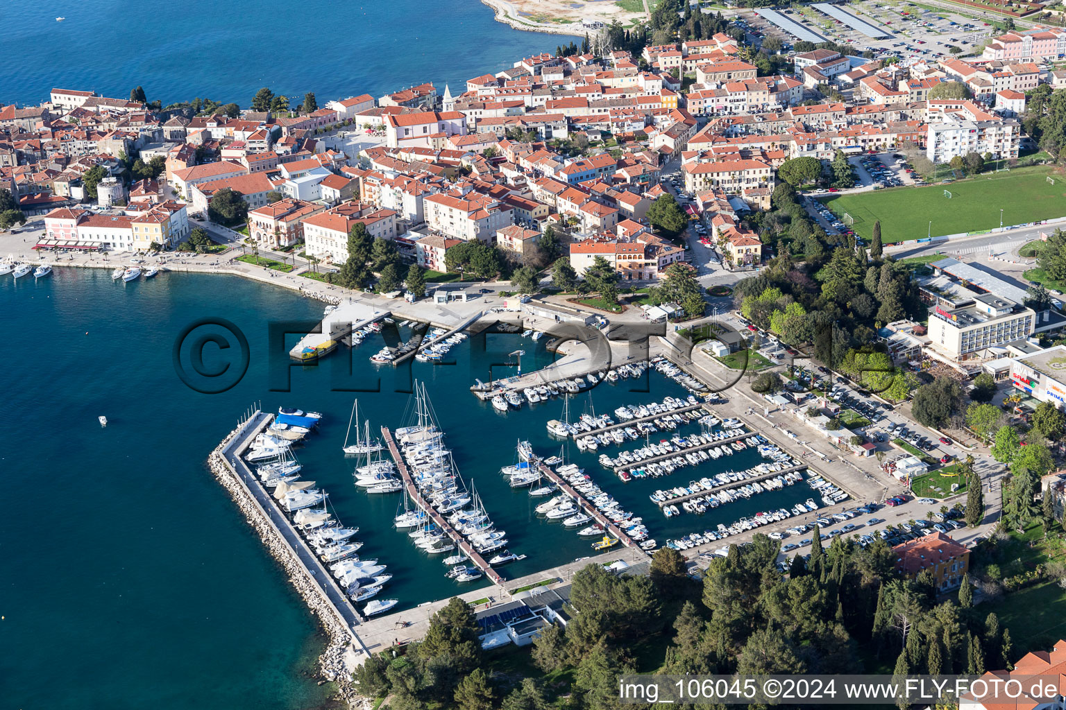 Photographie aérienne de Sveti Duh dans le département Gespanschaft Istrien, Croatie