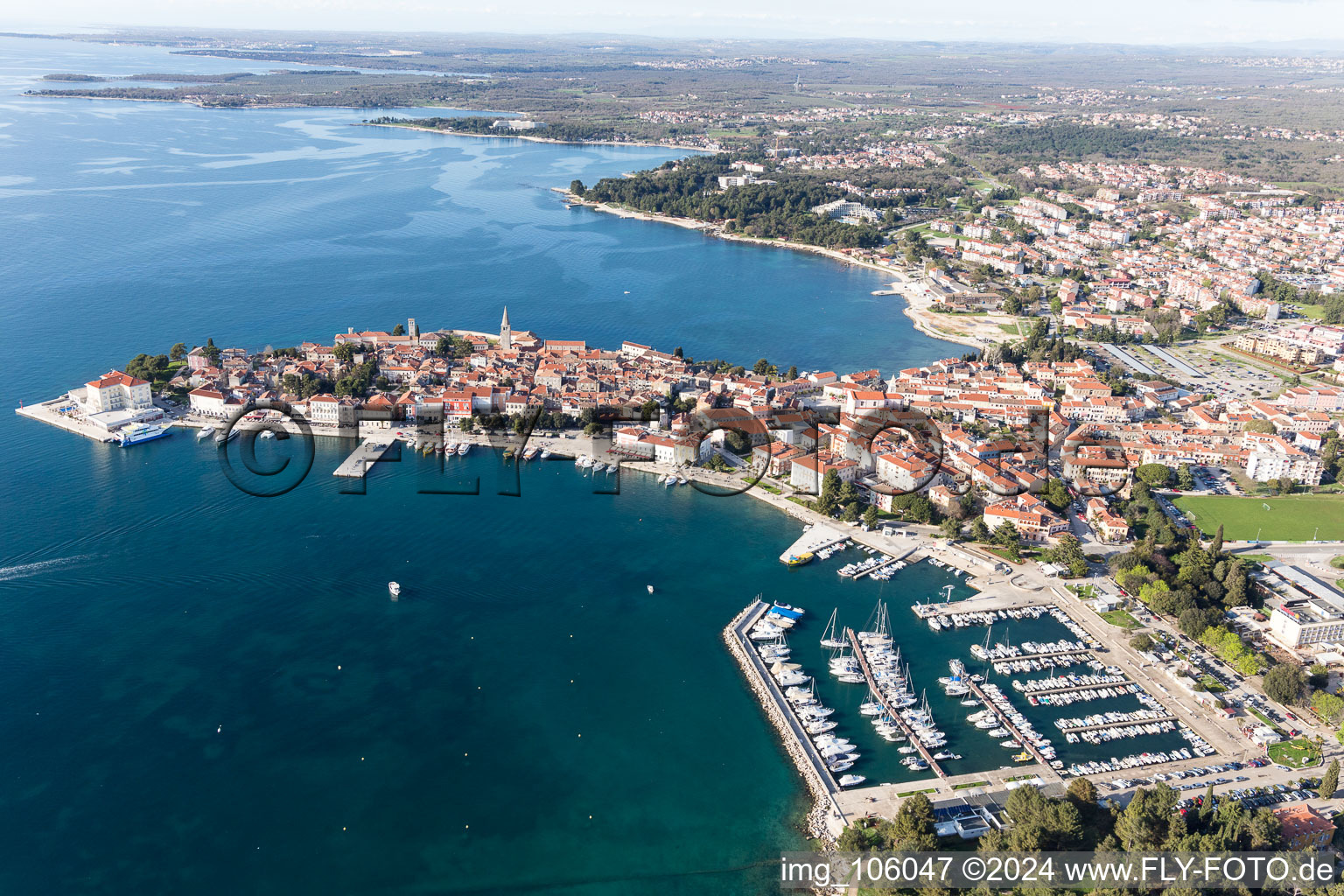 Vue oblique de Sveti Duh dans le département Gespanschaft Istrien, Croatie