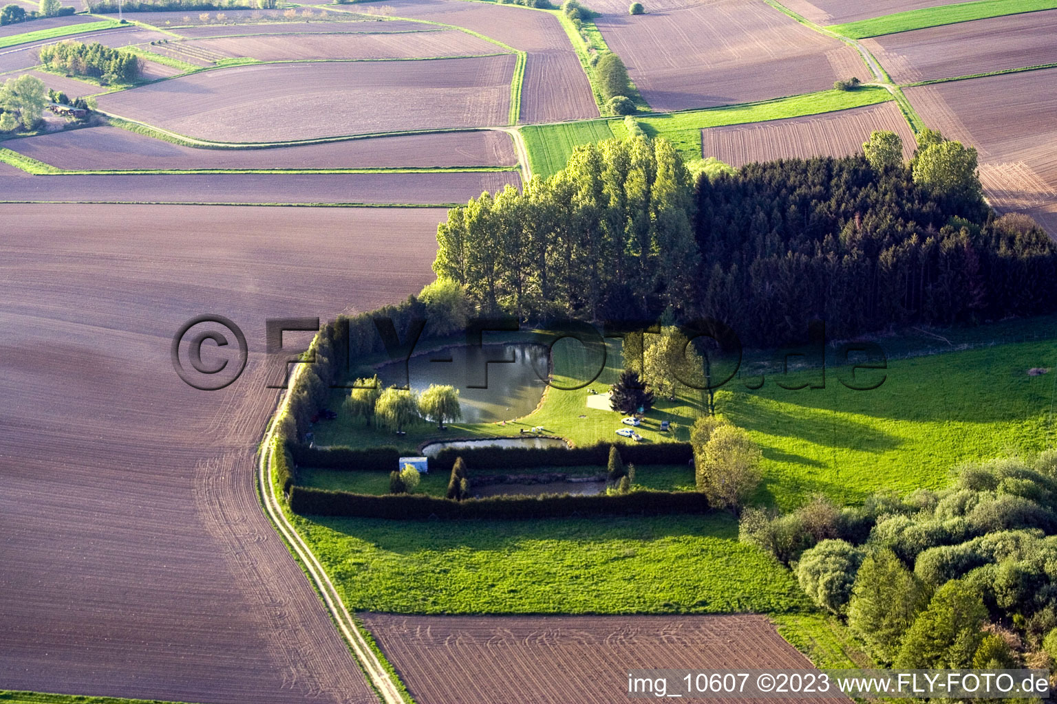 Photographie aérienne de Siegen dans le département Bas Rhin, France