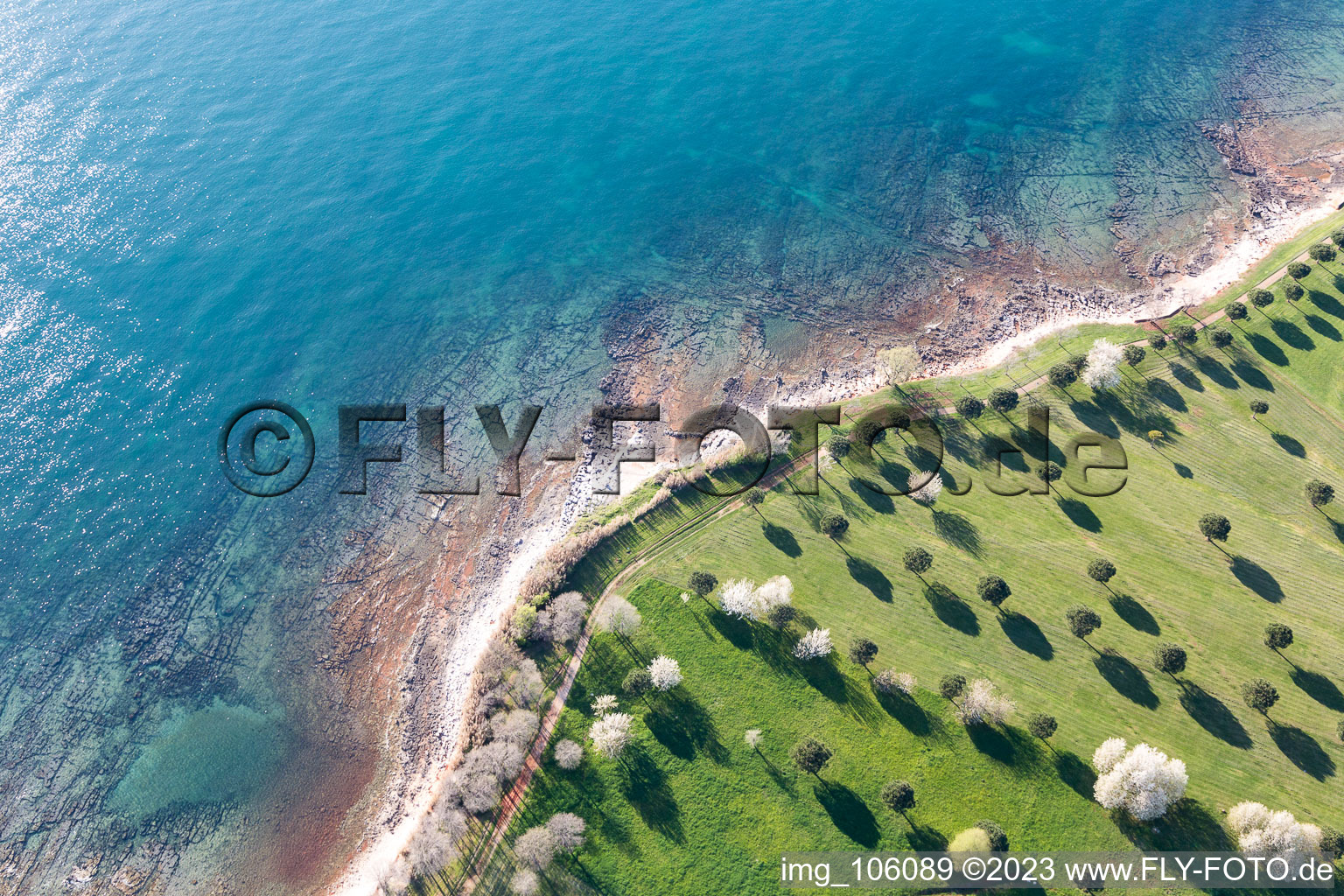 Vue aérienne de Karigador dans le département Istrie, Croatie