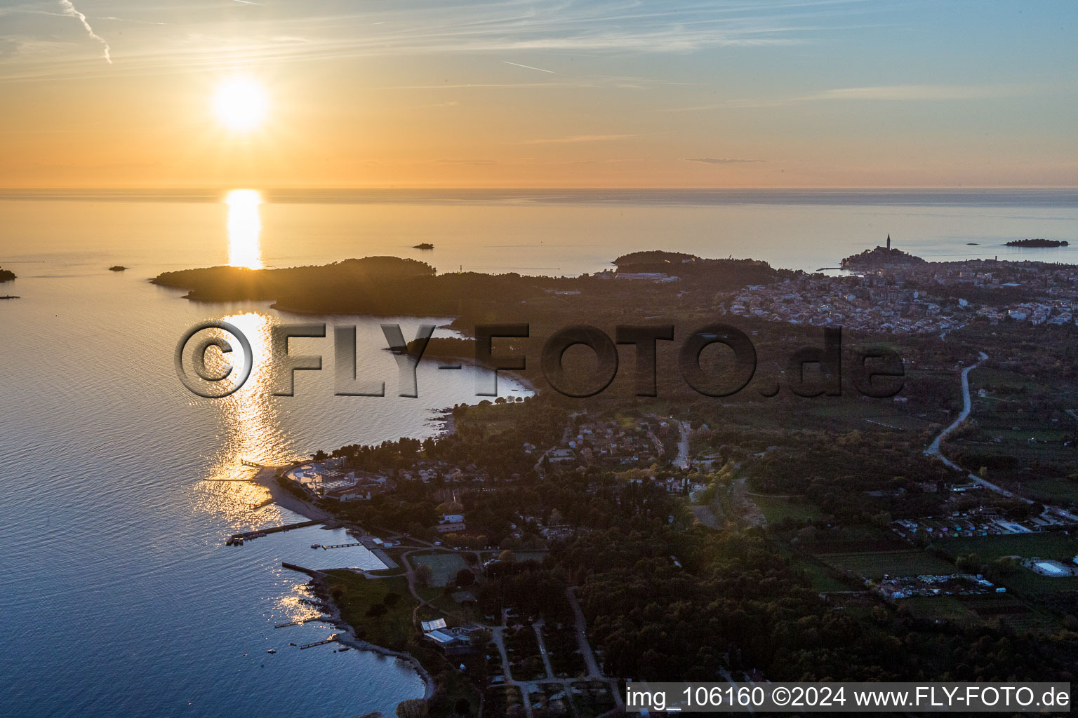 Polari dans le département Gespanschaft Istrien, Croatie vue d'en haut