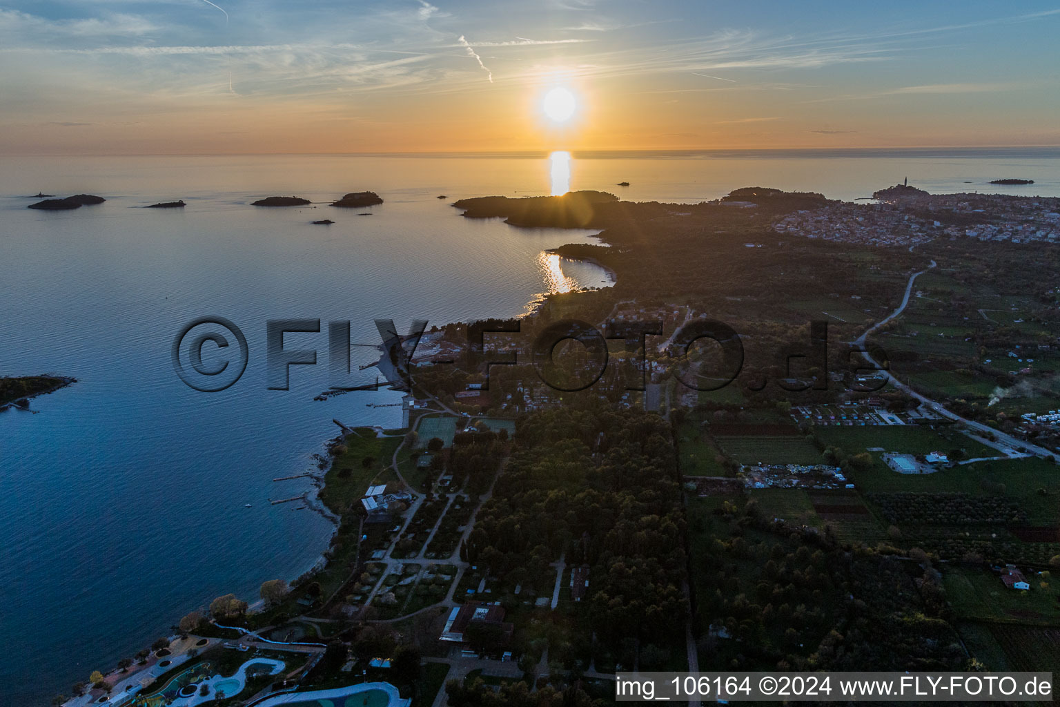 Polari dans le département Gespanschaft Istrien, Croatie vue du ciel