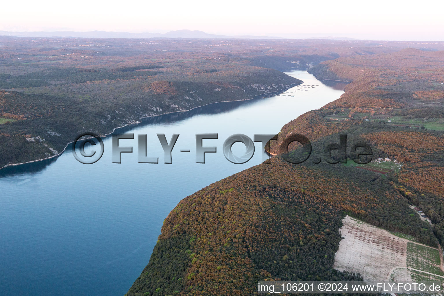 Photographie aérienne de Vrsar dans le département Gespanschaft Istrien, Croatie