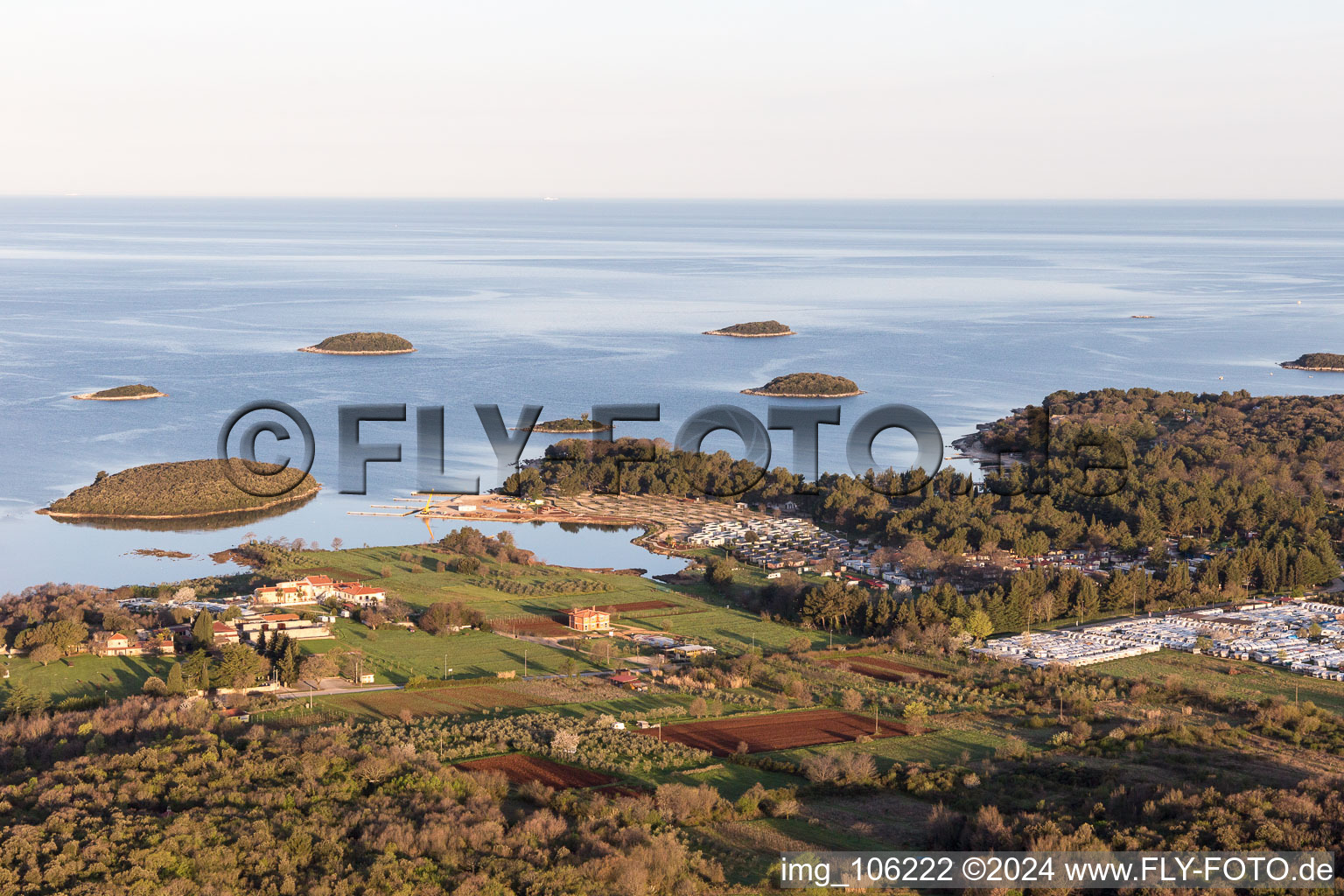 Stancija Valkanela dans le département Gespanschaft Istrien, Croatie vue du ciel