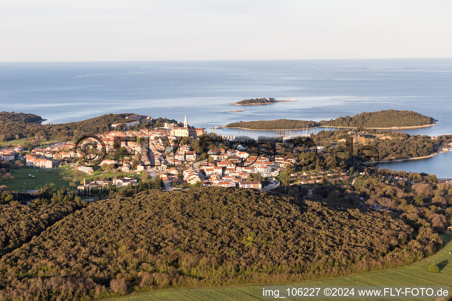 Stancija Valkanela dans le département Gespanschaft Istrien, Croatie vu d'un drone