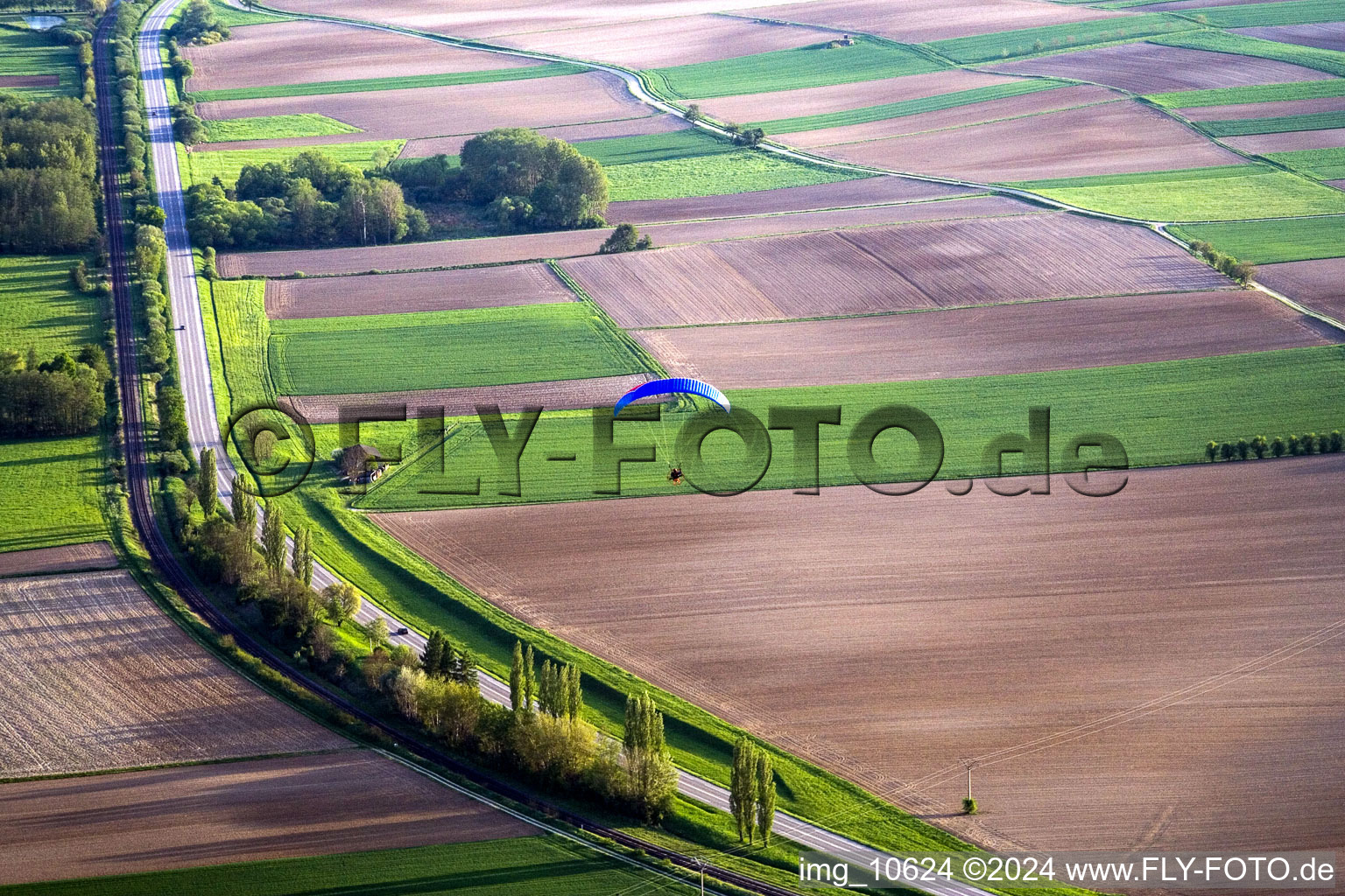 Image drone de Seebach dans le département Bas Rhin, France