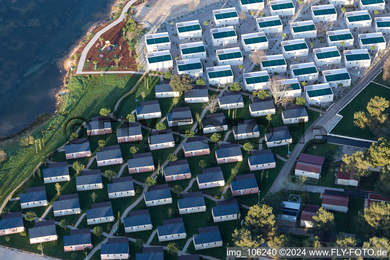 Enregistrement par drone de Stancija Valkanela dans le département Gespanschaft Istrien, Croatie