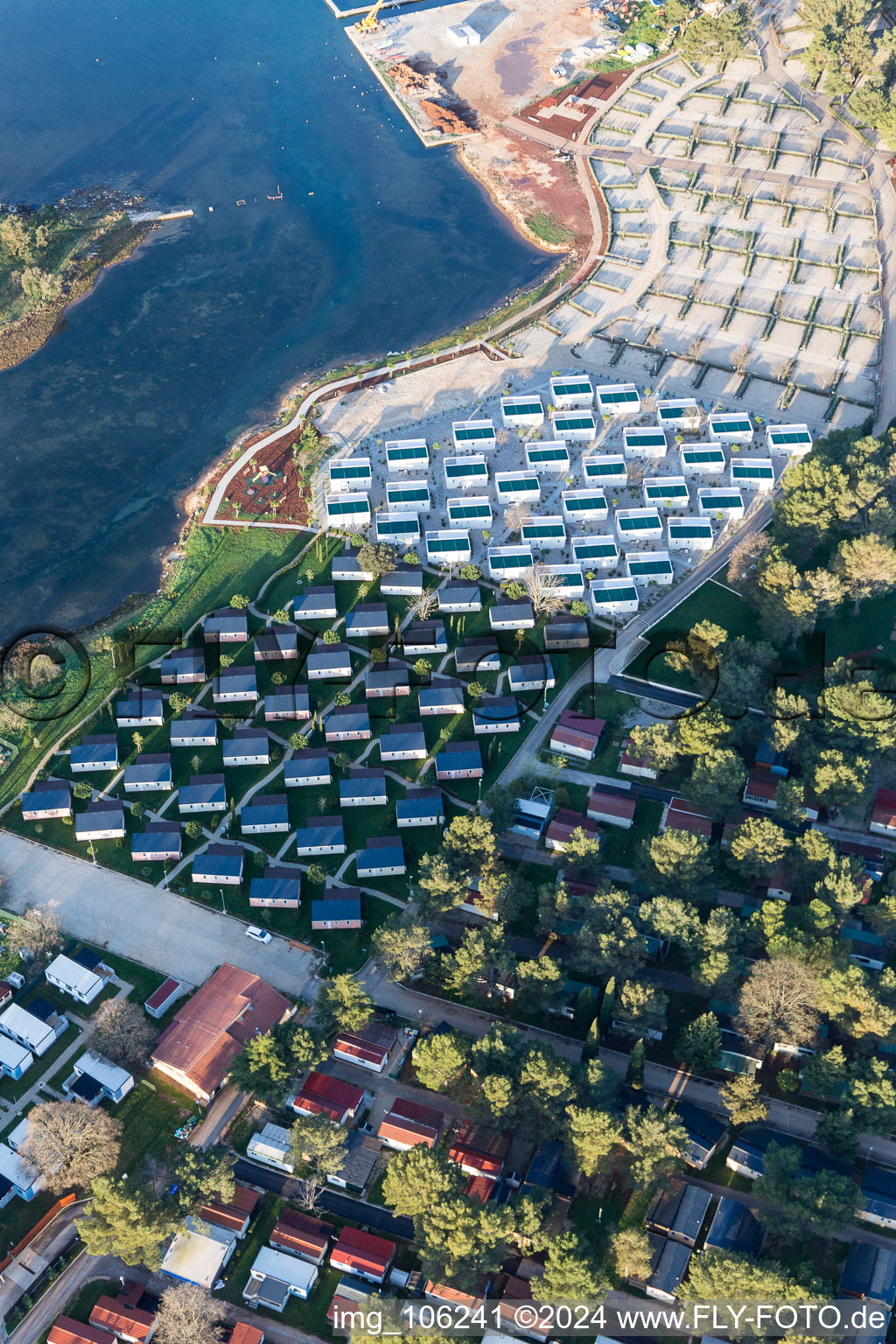 Image drone de Stancija Valkanela dans le département Gespanschaft Istrien, Croatie