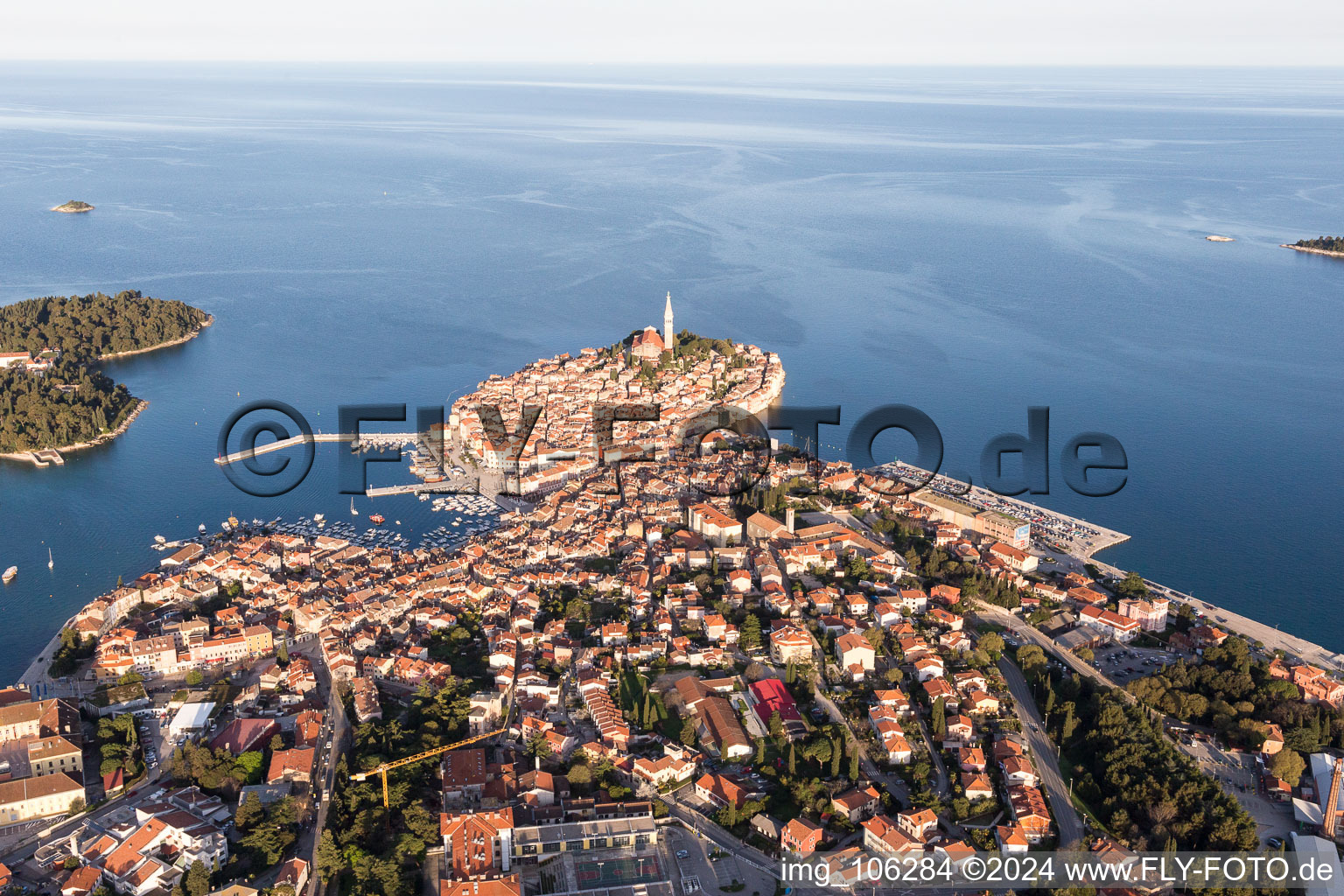 Photographie aérienne de Štanga dans le département Gespanschaft Istrien, Croatie