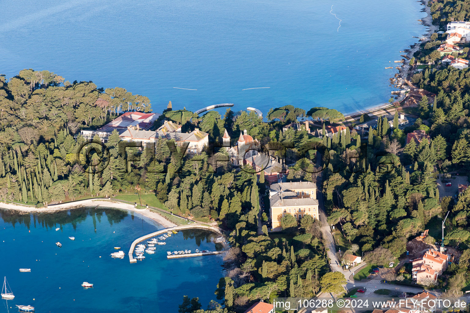 Štanga dans le département Gespanschaft Istrien, Croatie vue d'en haut