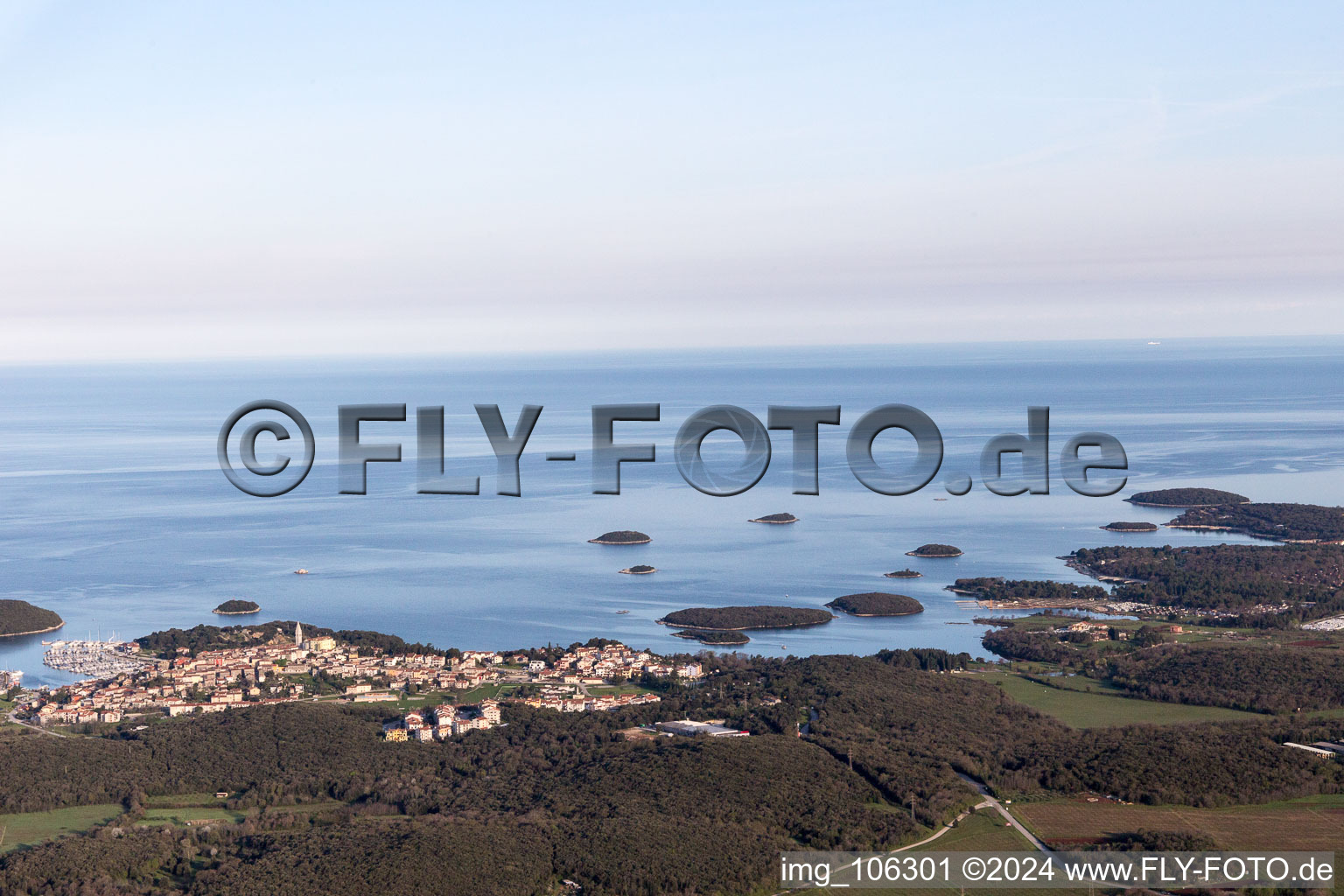 Flengi dans le département Gespanschaft Istrien, Croatie d'en haut