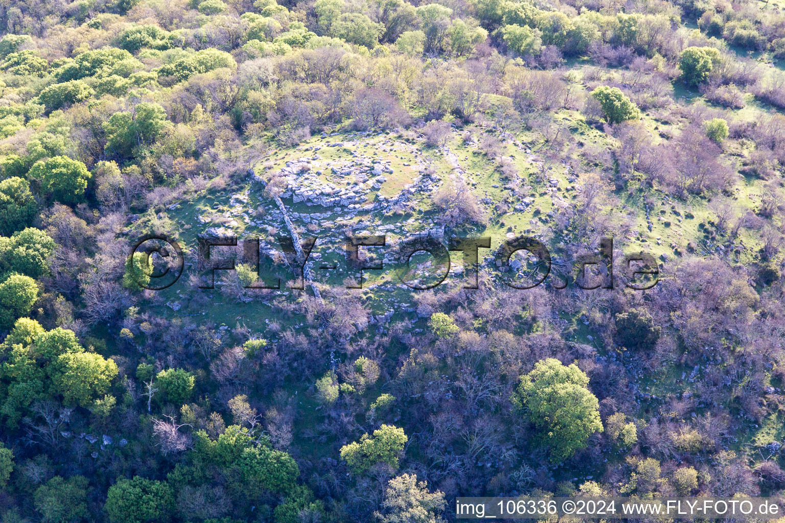 Vue aérienne de Valkarin dans le département Gespanschaft Istrien, Croatie