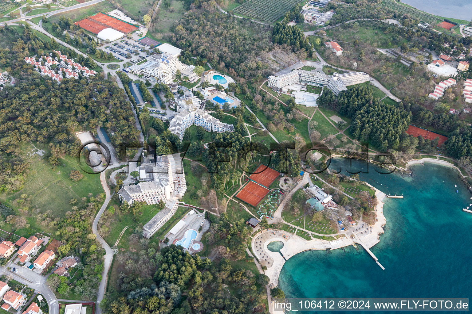 Sveti Duh dans le département Gespanschaft Istrien, Croatie vue du ciel