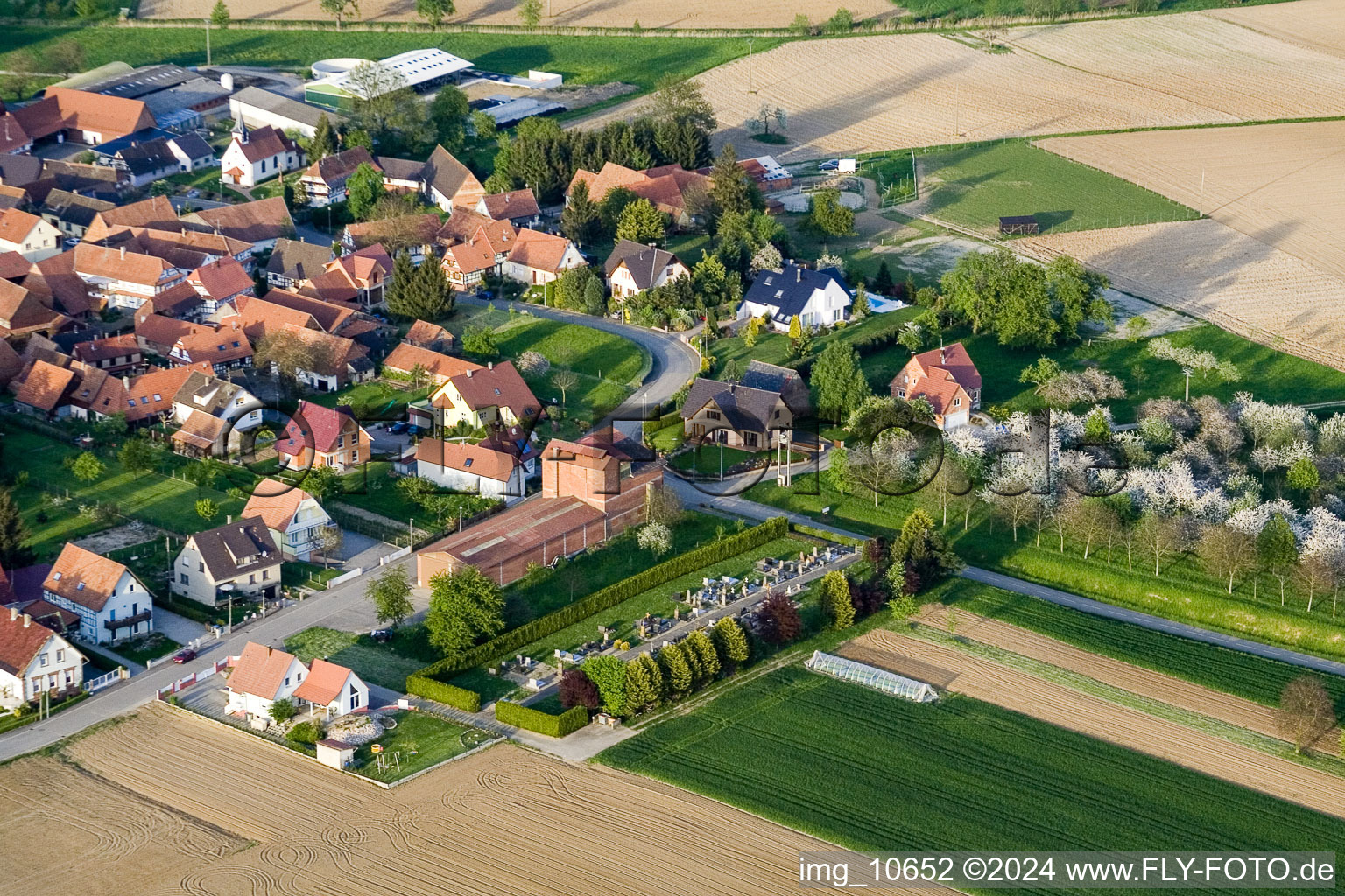 Reimerswiller dans le département Bas Rhin, France vue d'en haut