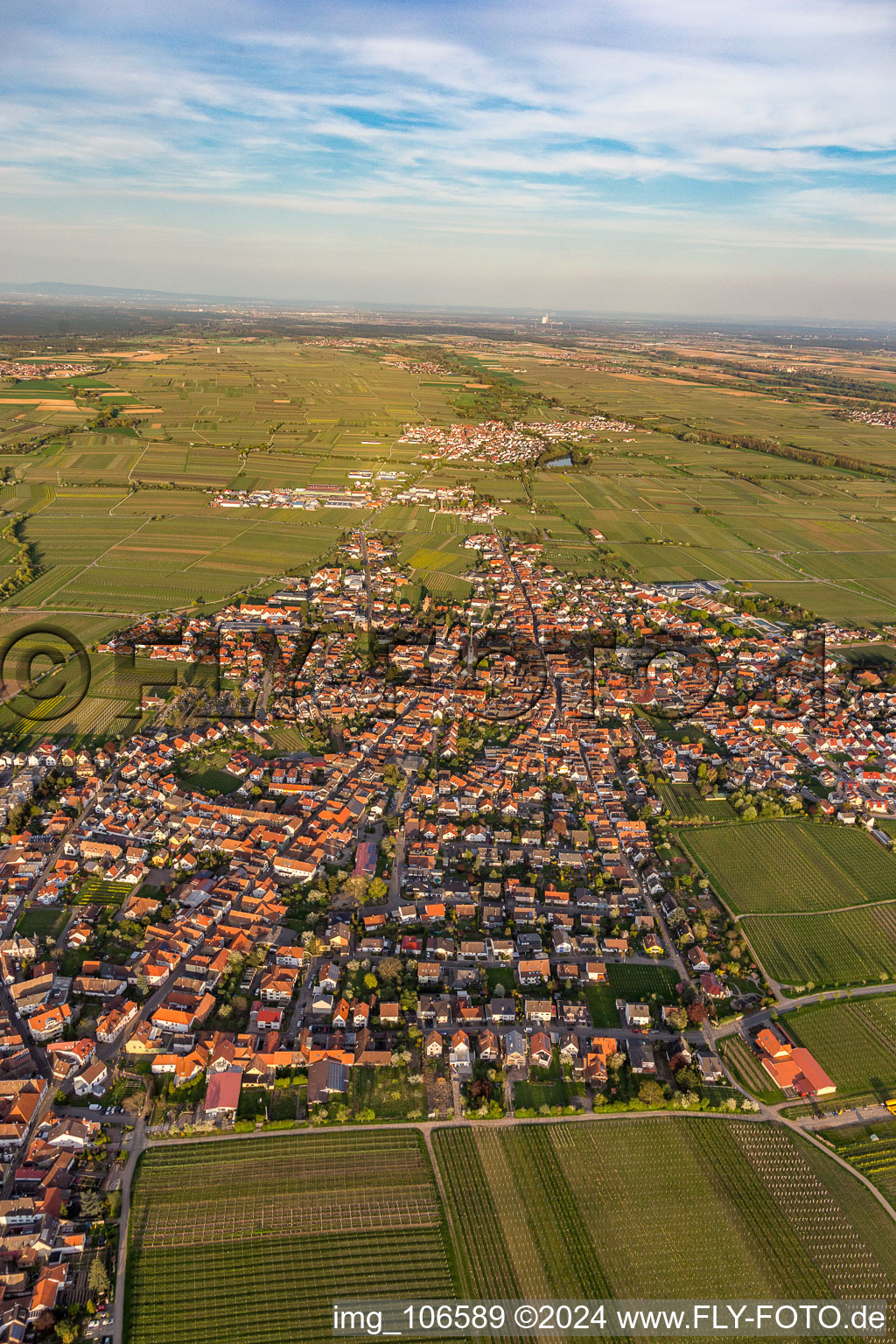 Image drone de Maikammer dans le département Rhénanie-Palatinat, Allemagne