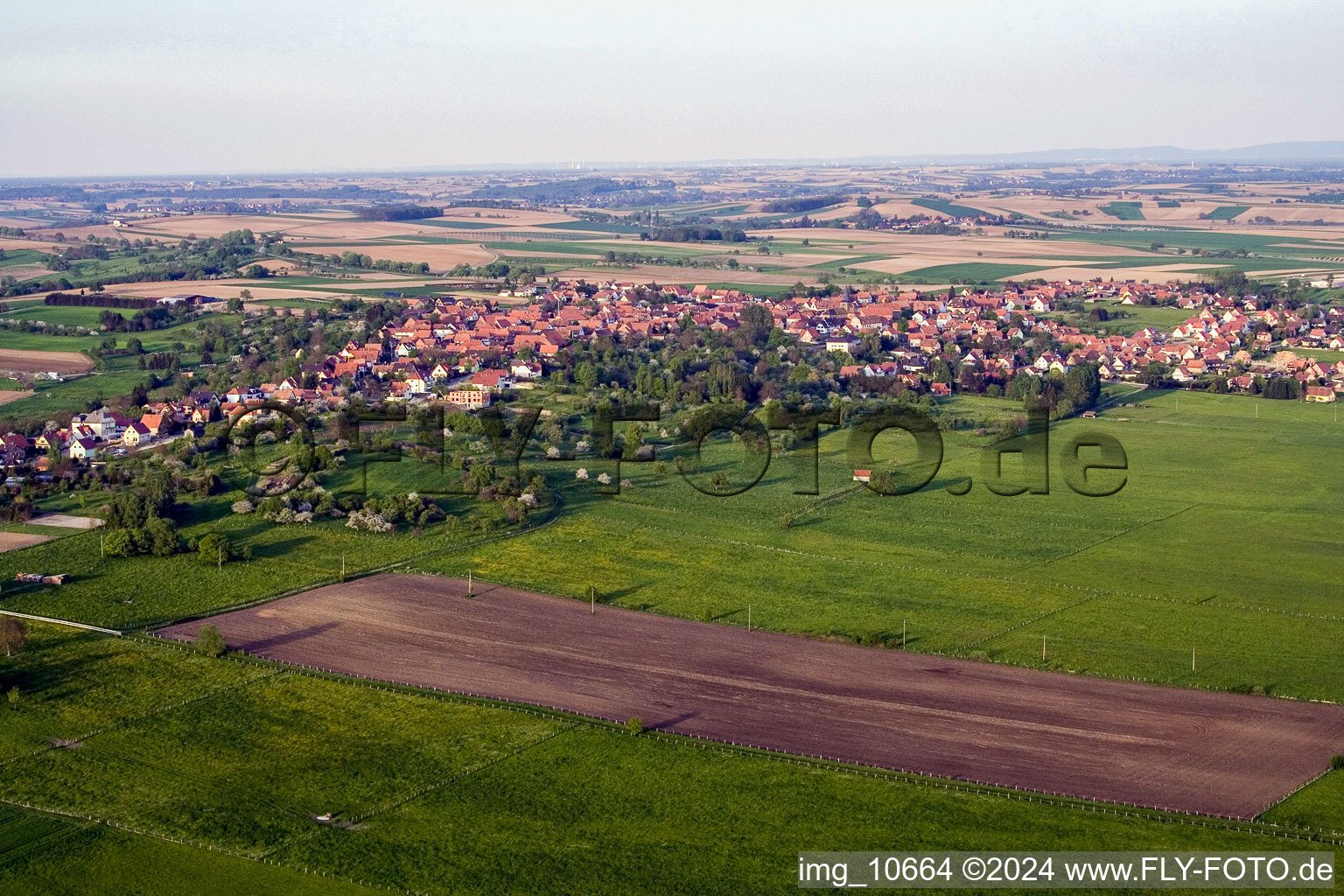 Surbourg dans le département Bas Rhin, France vue d'en haut