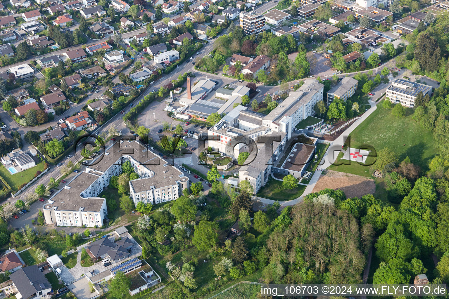 Vue d'oiseau de Landau in der Pfalz dans le département Rhénanie-Palatinat, Allemagne