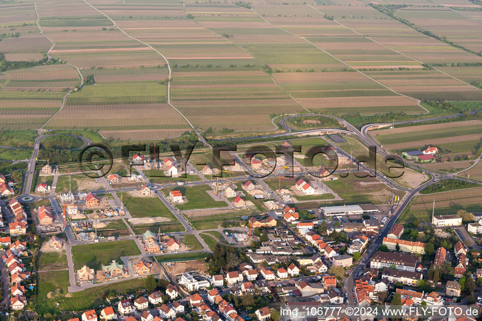 Vue aérienne de Fronhofallee S à Bad Dürkheim dans le département Rhénanie-Palatinat, Allemagne