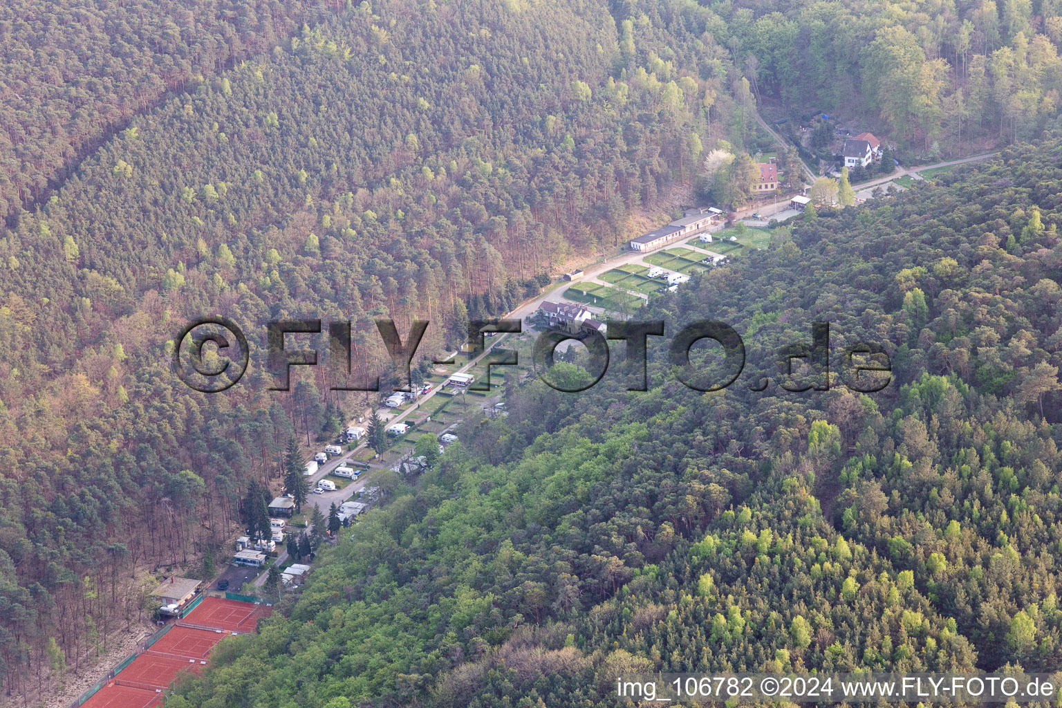 Wachenheim an der Weinstraße dans le département Rhénanie-Palatinat, Allemagne vue d'en haut