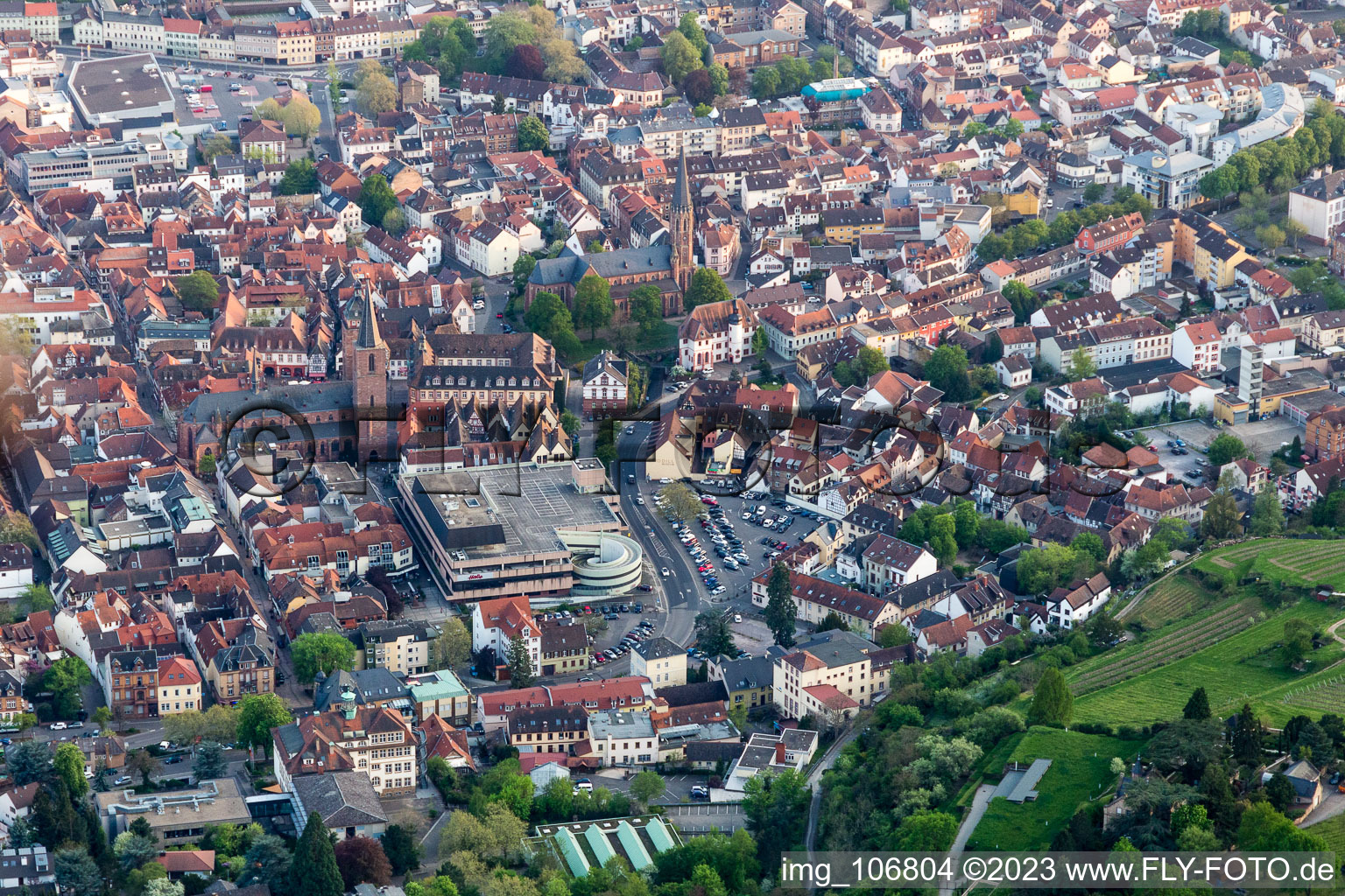 Neustadt an der Weinstraße dans le département Rhénanie-Palatinat, Allemagne vue d'en haut