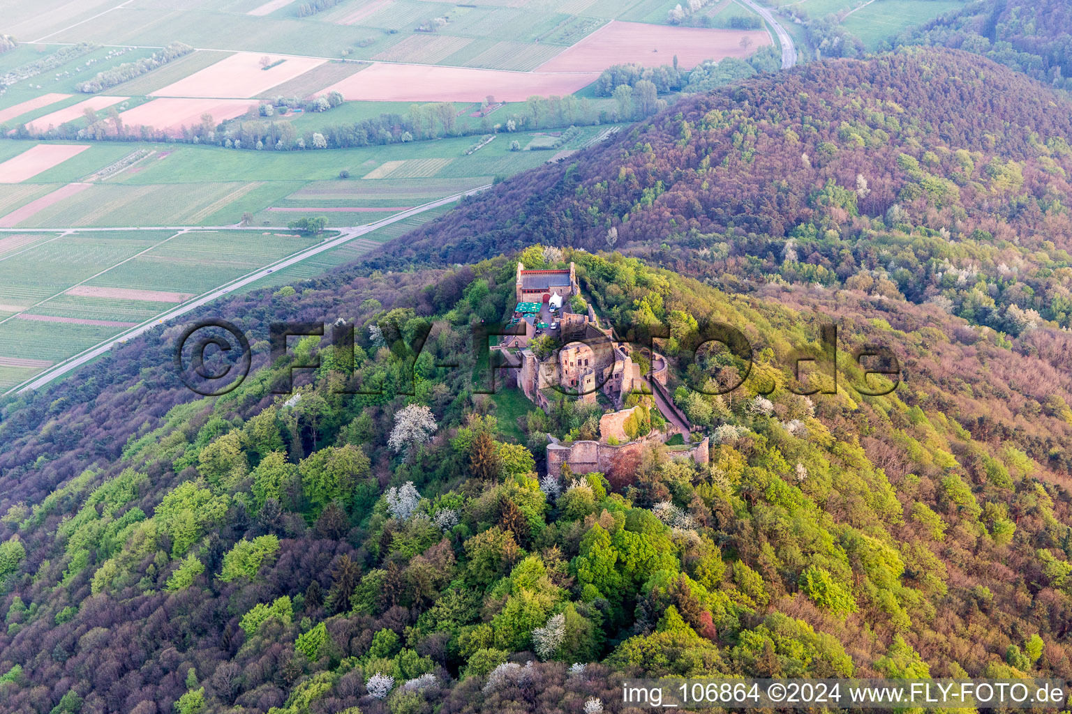 Image drone de Madenbourg à Eschbach dans le département Rhénanie-Palatinat, Allemagne