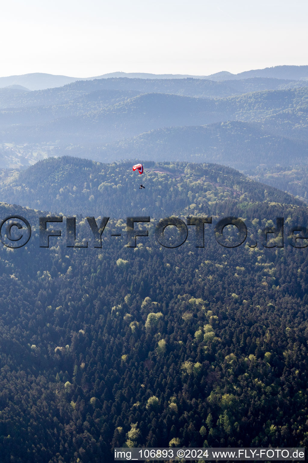 Vorderweidenthal dans le département Rhénanie-Palatinat, Allemagne depuis l'avion