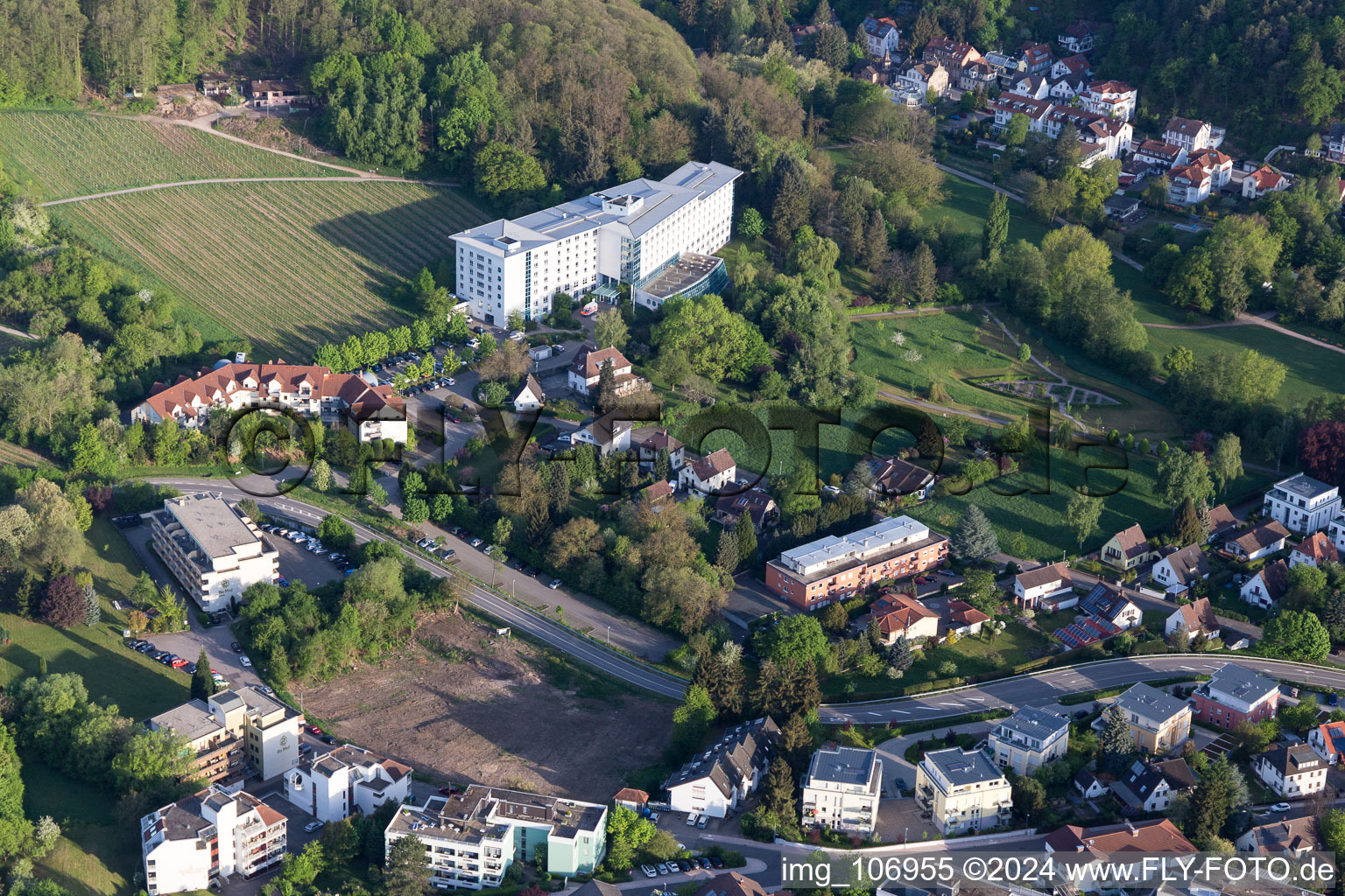 Bad Bergzabern dans le département Rhénanie-Palatinat, Allemagne hors des airs