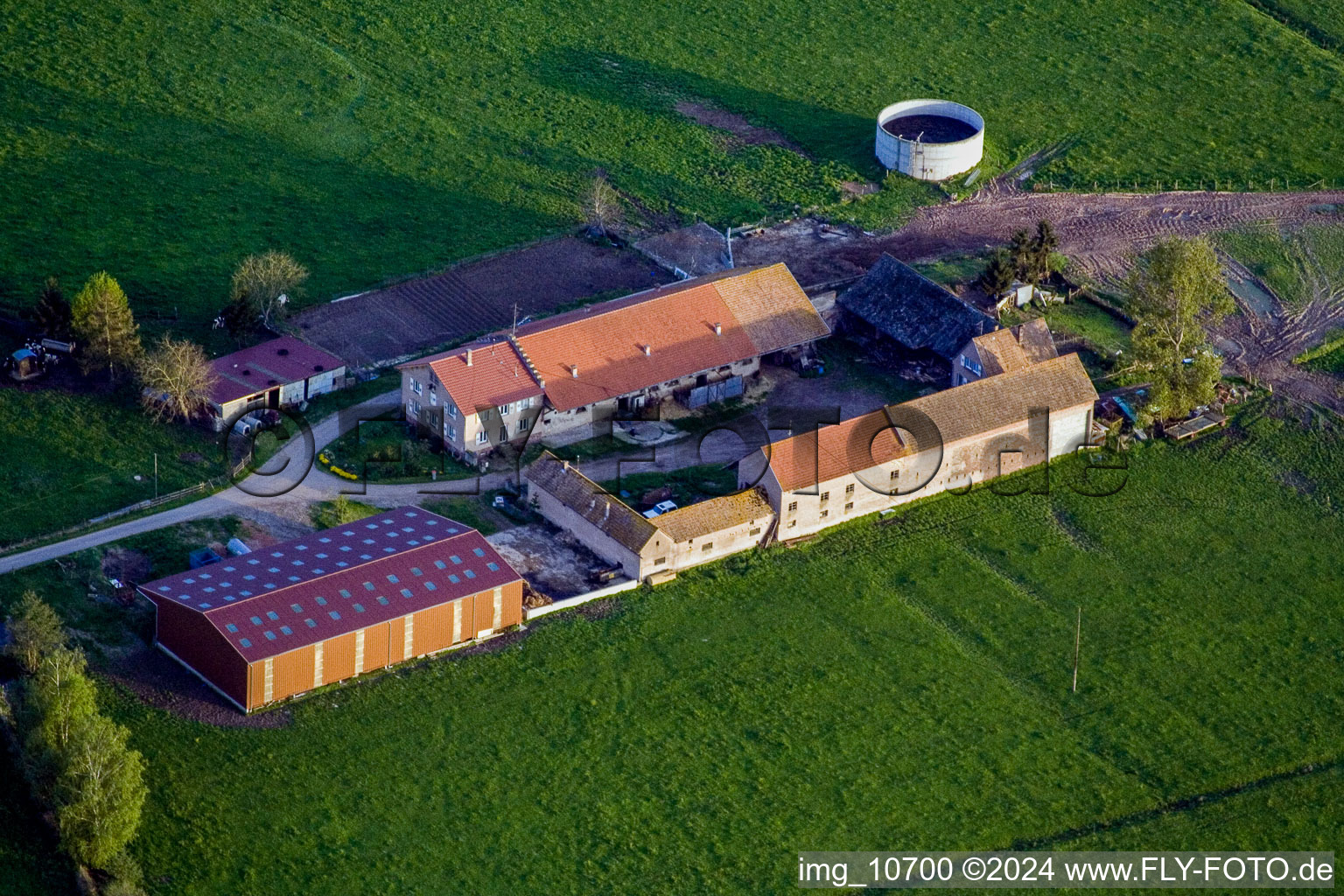 Mertzwiller dans le département Bas Rhin, France vue d'en haut